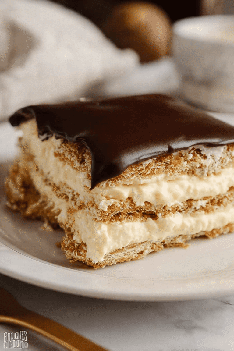 Chocolate Eclair Cake Recipe With Creamy Layers And Chocolate Topping 8 Eclair Cake 56.Png