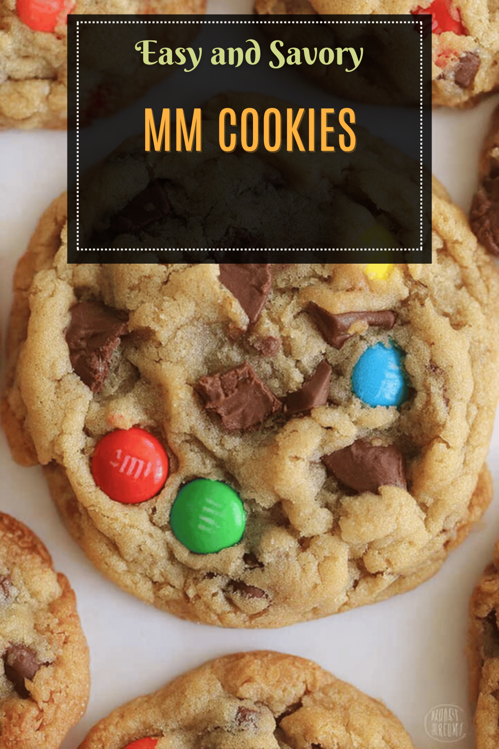 Soft And Chewy M&Amp;M Cookies With A Perfectly Gooey Texture 7 Mm Cookies