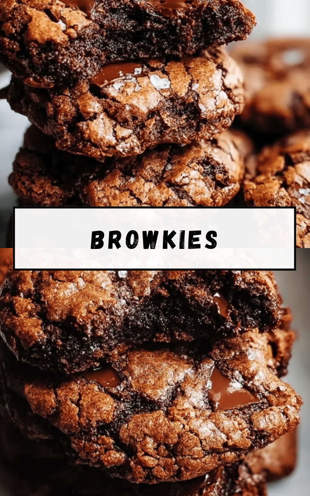 Fudgy Chewy Brookies Recipe Combining Brownies And Cookies 6 Browkies