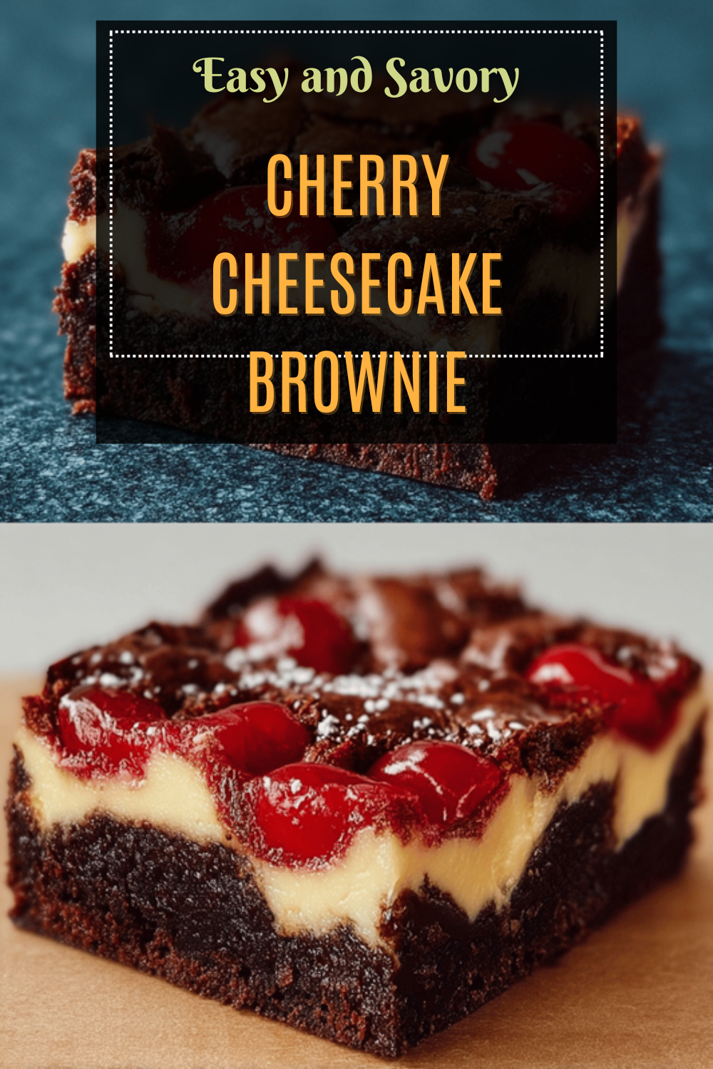 Cherry Cheesecake Brownies With Sweet Cherry Swirls 7 Cherry Cheesecake Brownie
