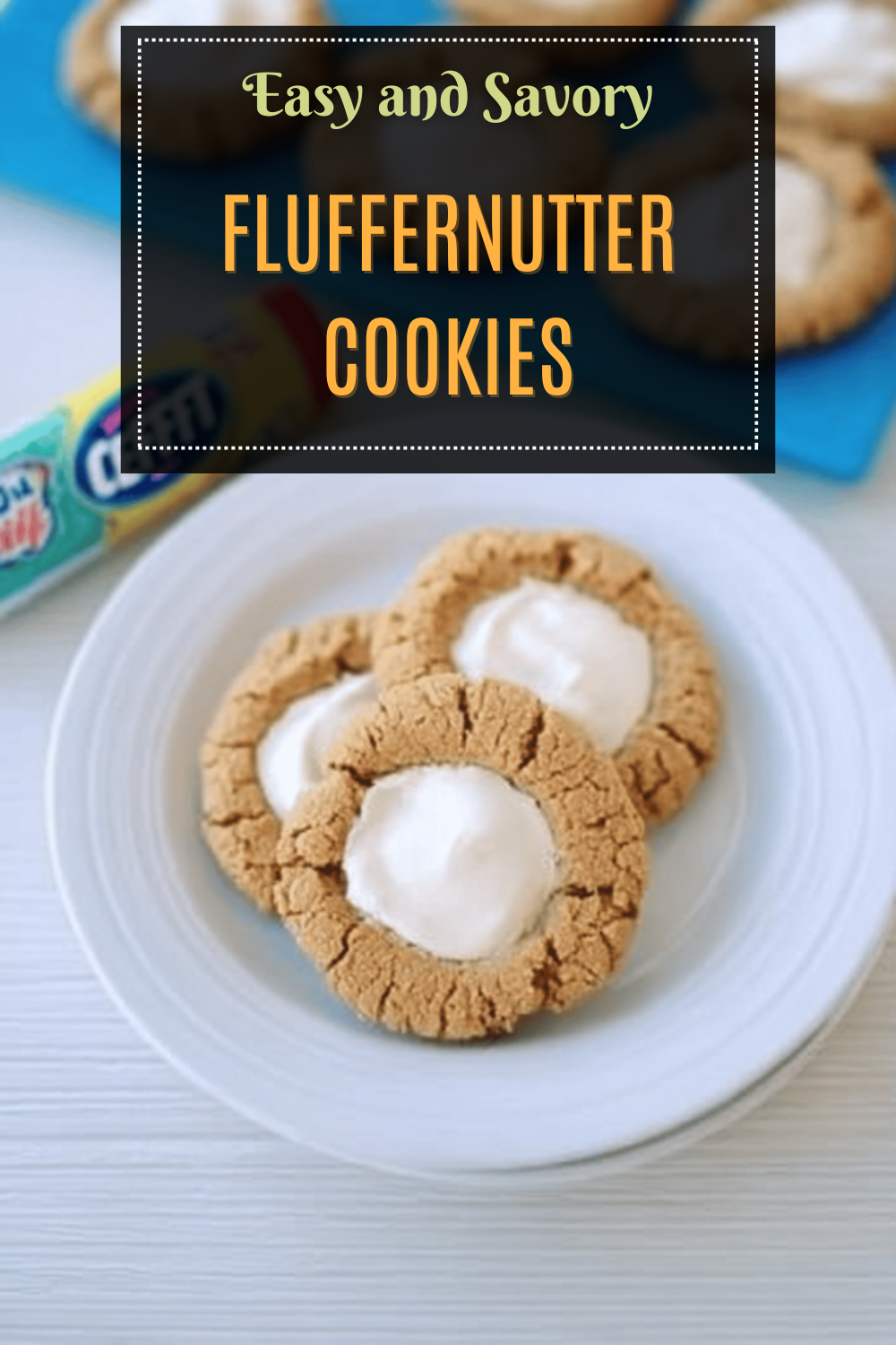 Fluffernutter Cookies Recipe With Creamy Peanut Butter And Marshmallow 7 Fluffernutter Cookies