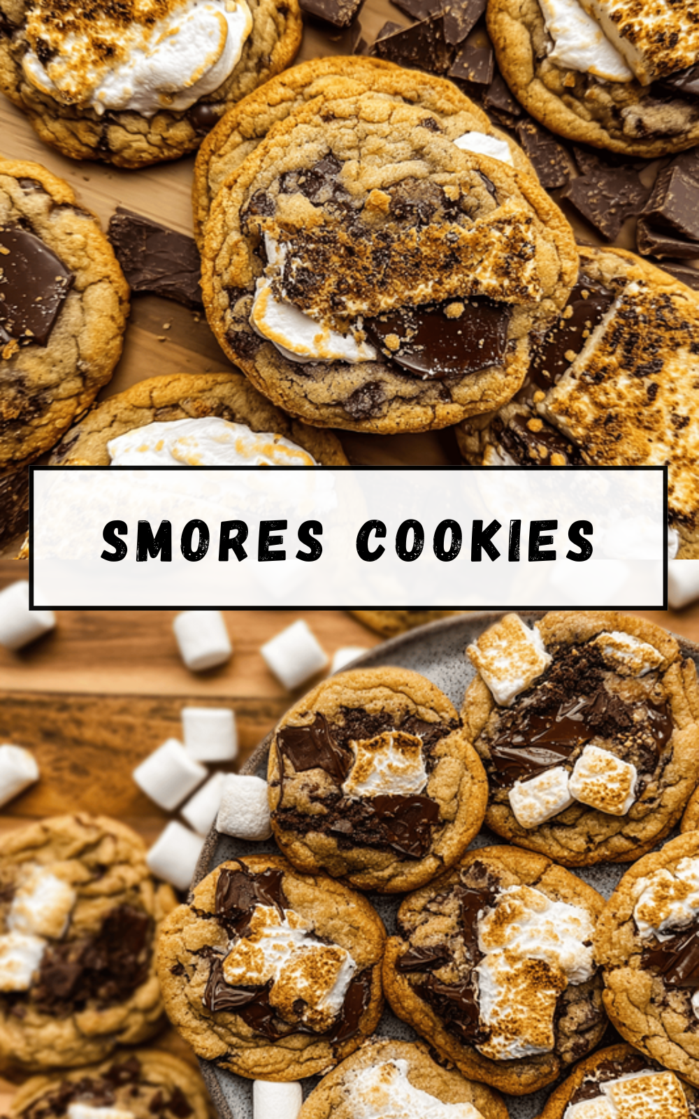 Smores Cookies Recipe With Gooey Chocolate And Toasted Marshmallows 6 Smores Cookies