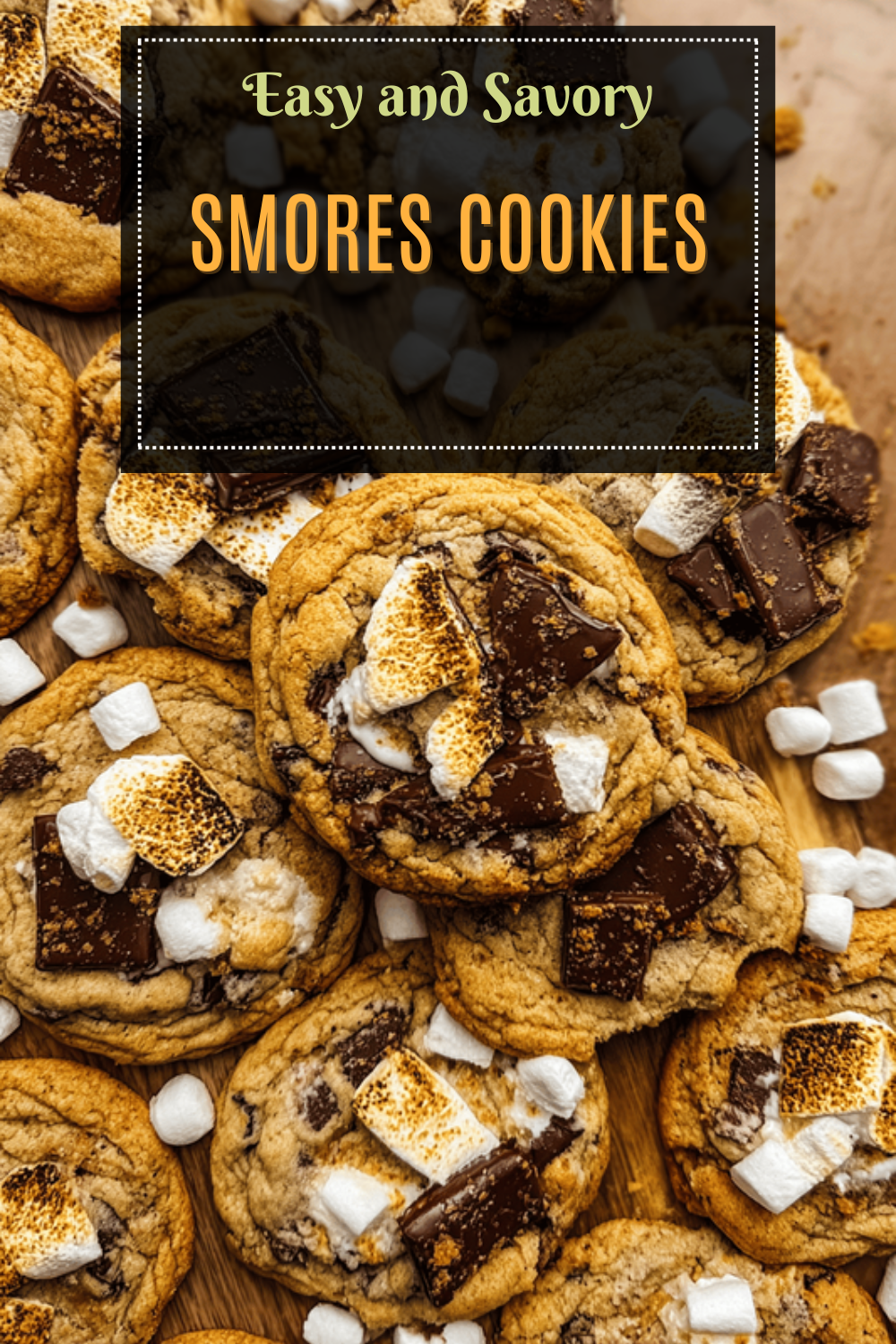 Smores Cookies Recipe With Gooey Chocolate And Toasted Marshmallows 7 Smores Cookies