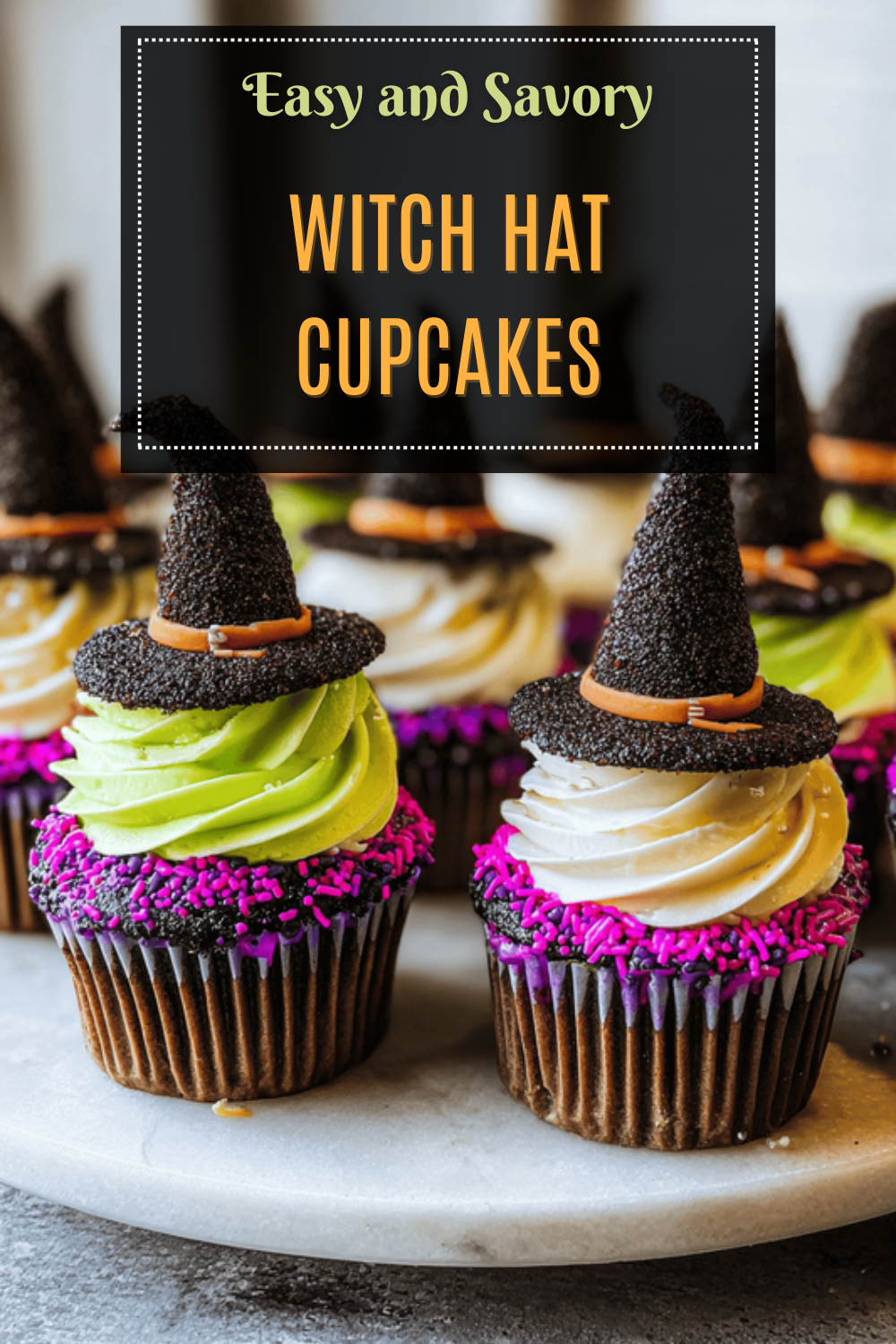 Witch Hat Cupcakes Recipe For Spooky And Fun Halloween Treats 7 Witch Hat Cupcakes