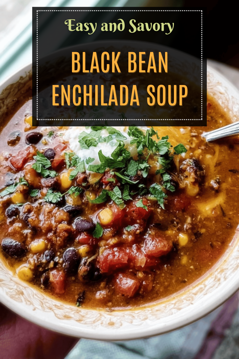 Cheesy Rice And Black Bean Enchilada Soup Recipe 7 Black Bean Enchilada Soup