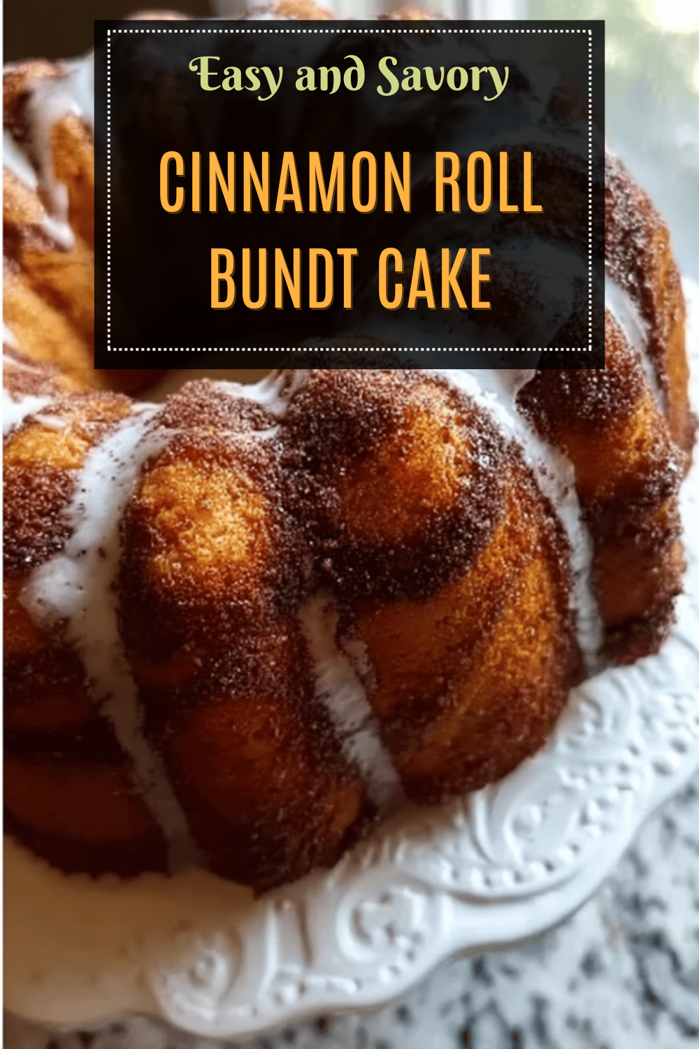 Cinnamon Roll Bundt Cake Recipe With Gooey Swirls And Sweet Glaze 4 Cinnamon Roll Bundt Cake