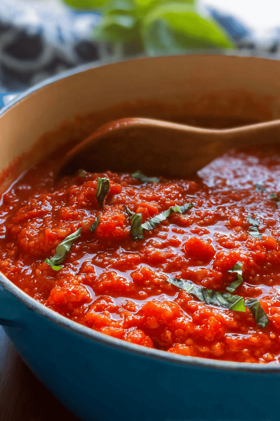 Marinara Sauce Classic Recipe From Scratch With Fresh Ingredients 6 Marinara Sauce