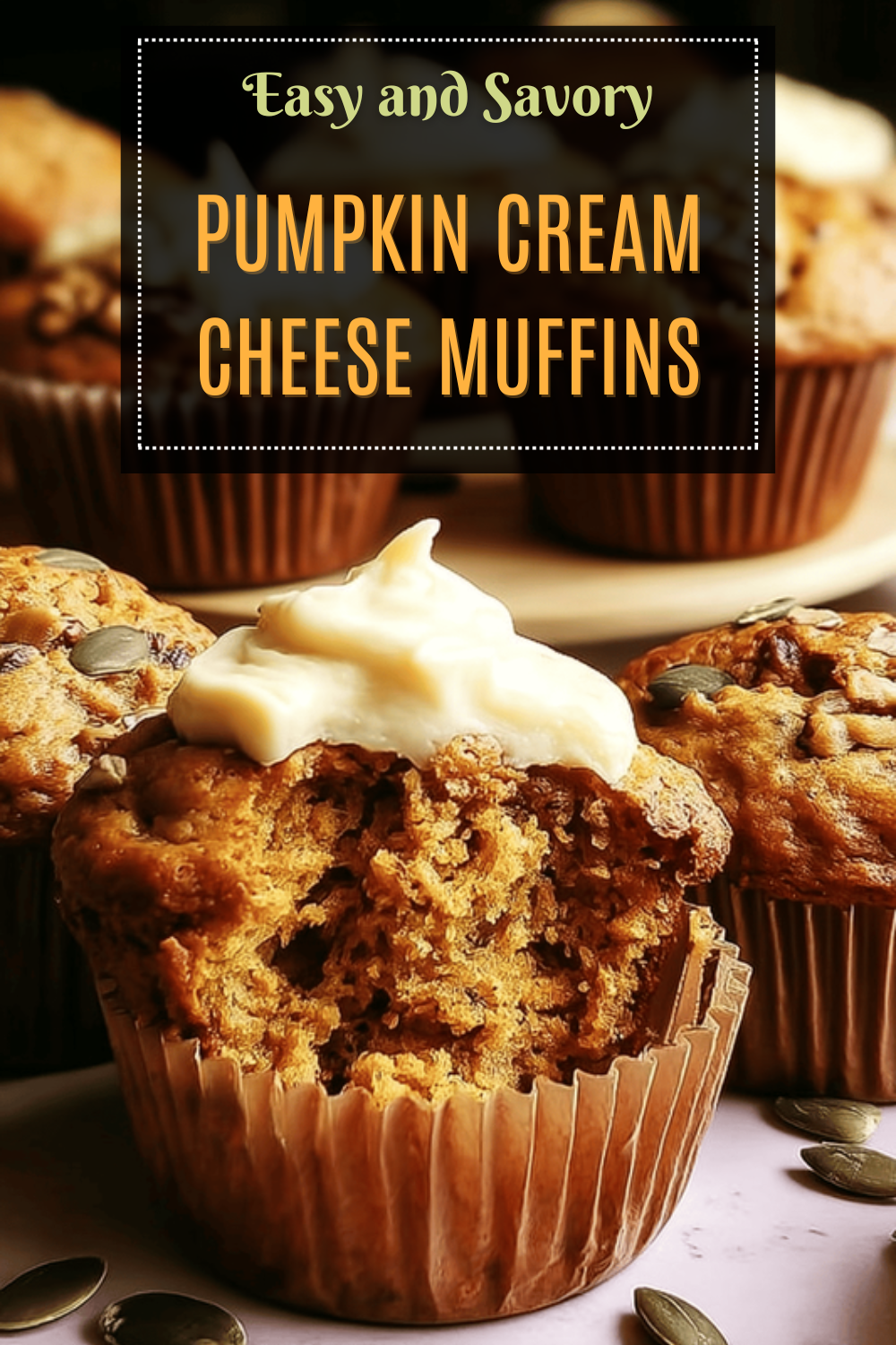 Pumpkin Cream Cheese Muffins With Spiced Autumn Flavors 7 Pumpkin Cream Cheese Muffins
