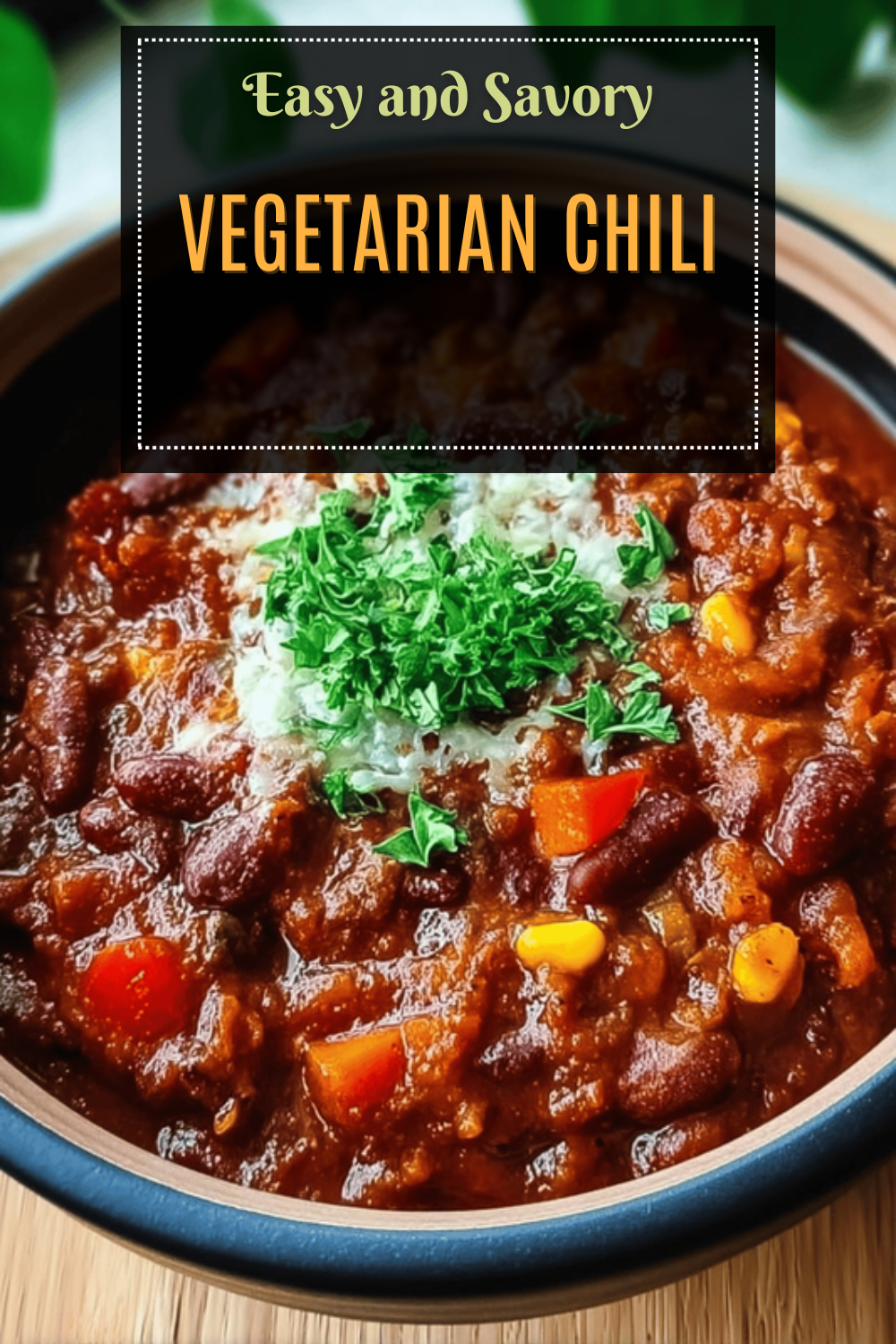 Homemade Vegetarian Chili Recipe With Rich Flavors And Simple Ingredients 7 Vegetarian Chili