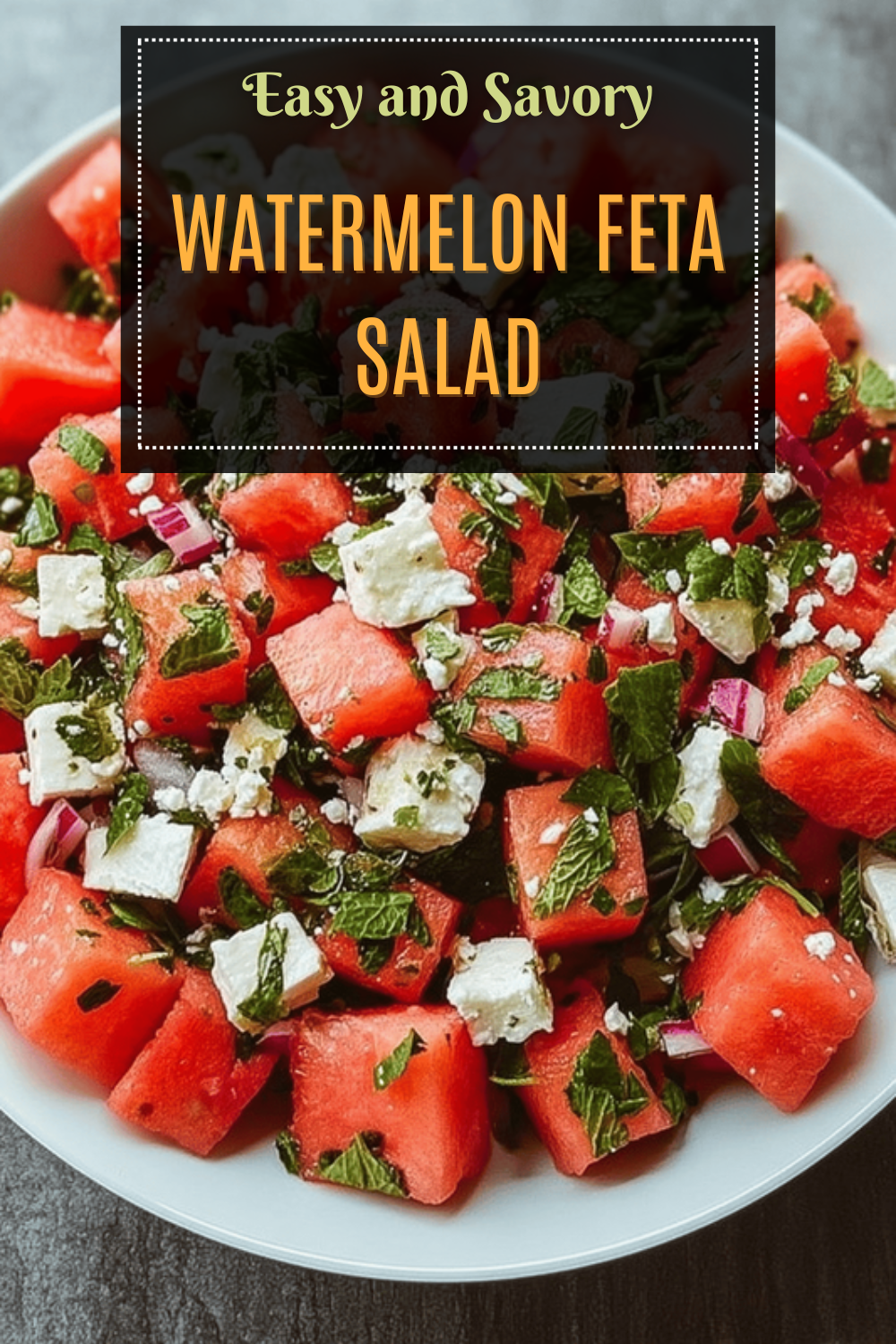 Watermelon Salad With Feta And Fresh Mint For A Refreshing Twist 7 Watermelon Feta Salad