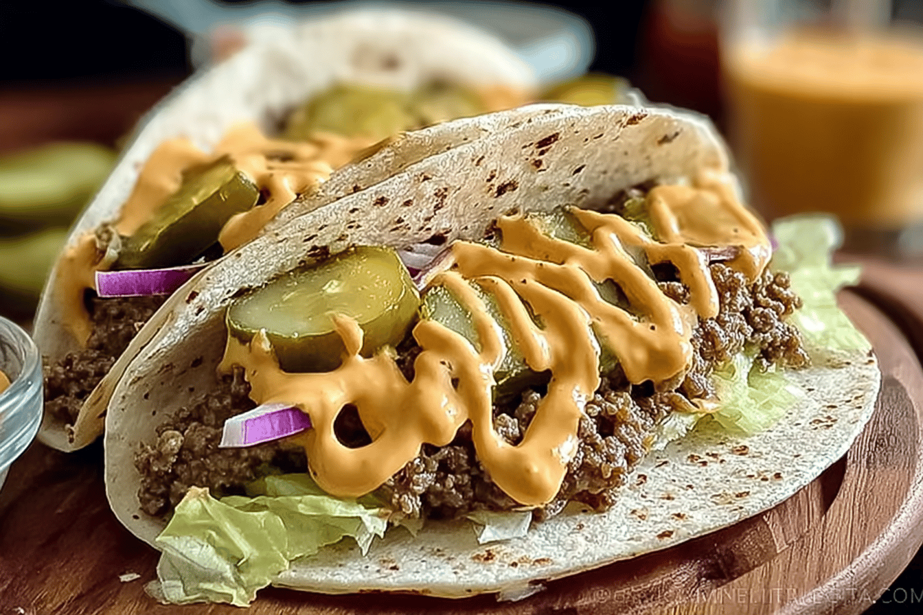 Big Mac Smash Tacos