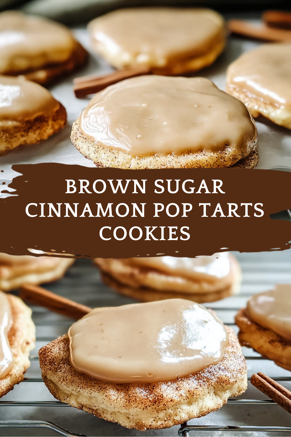 Brown Sugar Cinnamon Cookies With Frosted Pop Tart Topping 4 Brown Sugar Cinnamon Pop Tarts Cookies