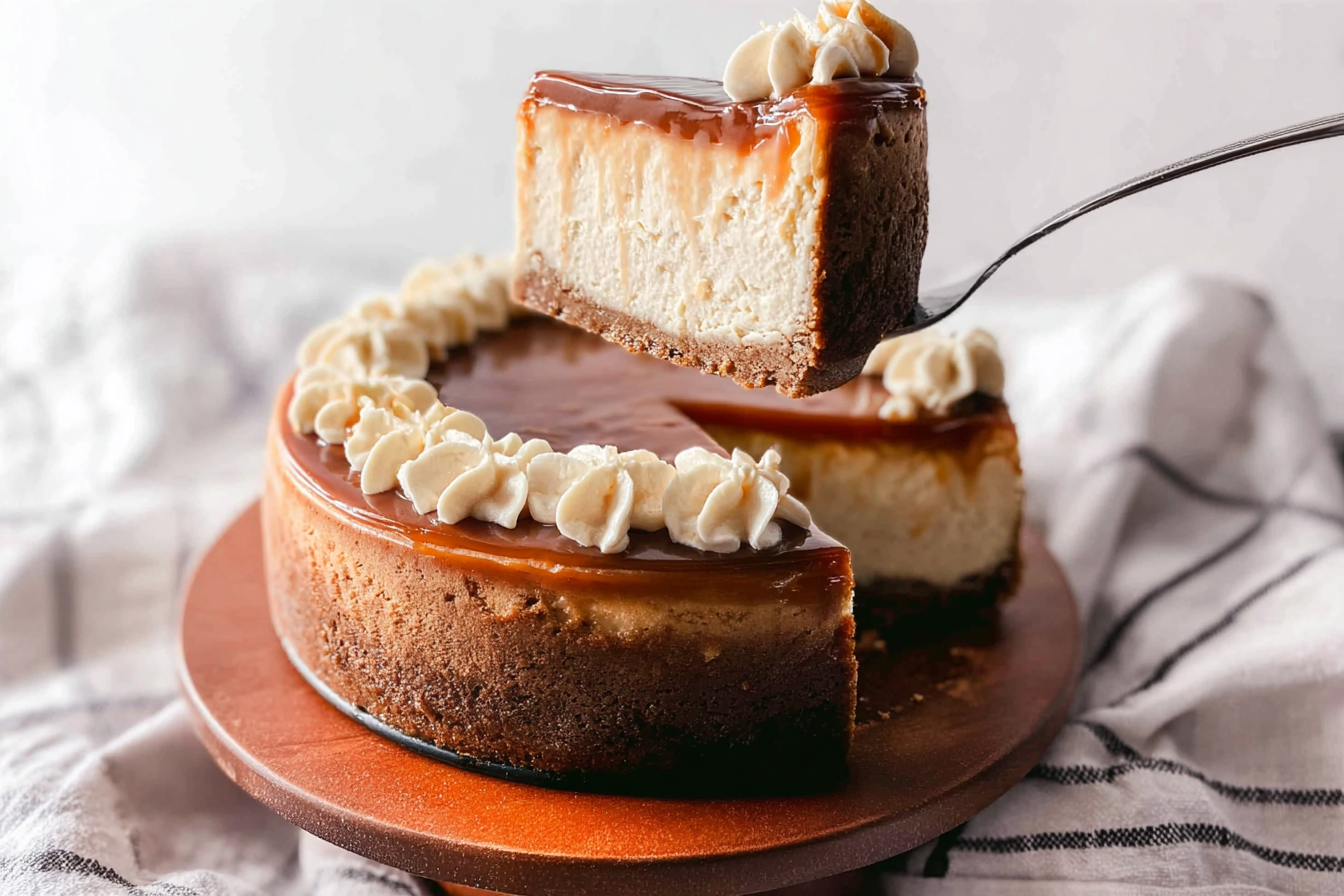 Salted Caramel Cheesecake Recipe With Rich, Creamy Layers And Sweet Drizzle 6 Caramel Cheesecake