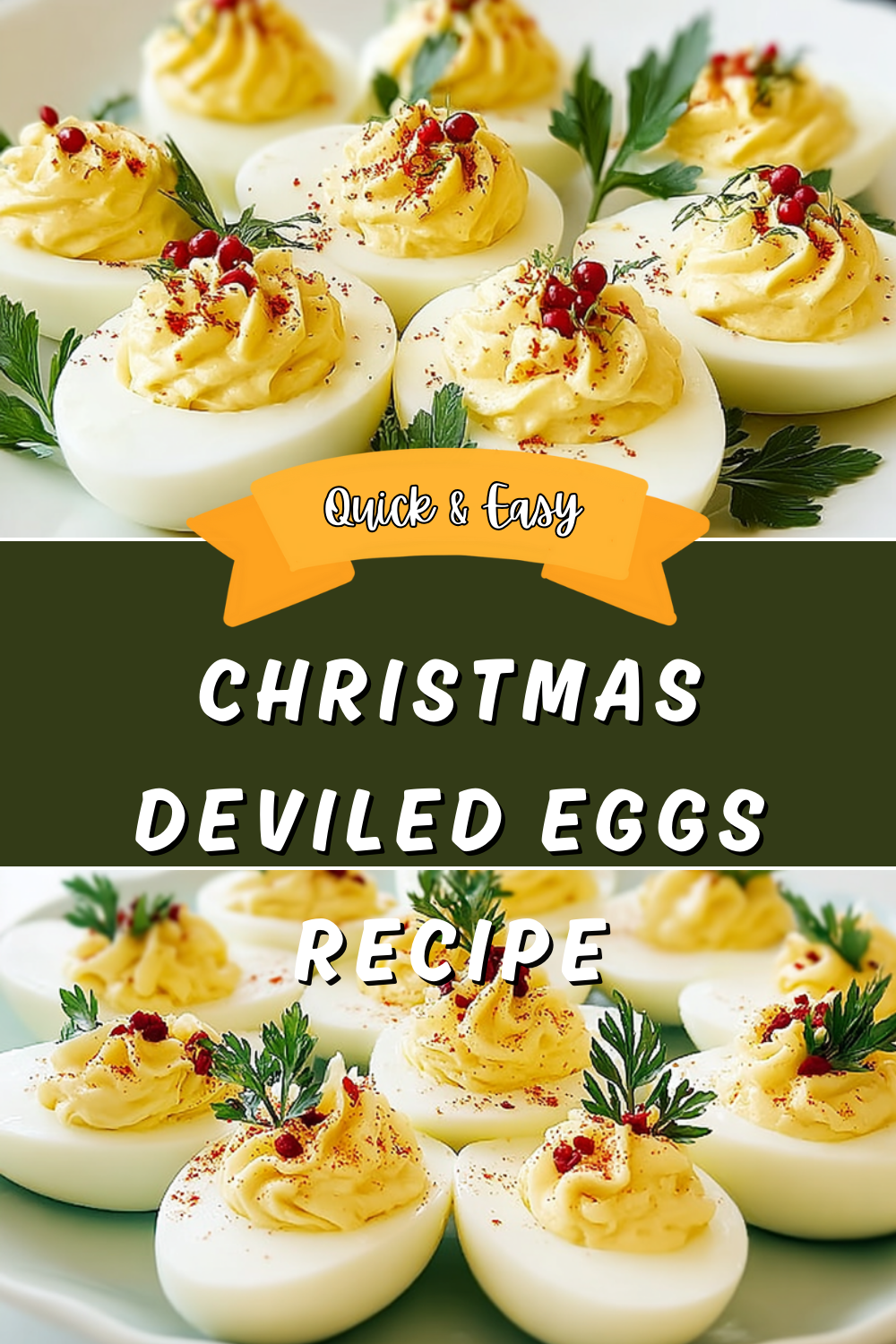 Christmas Deviled Eggs Recipe