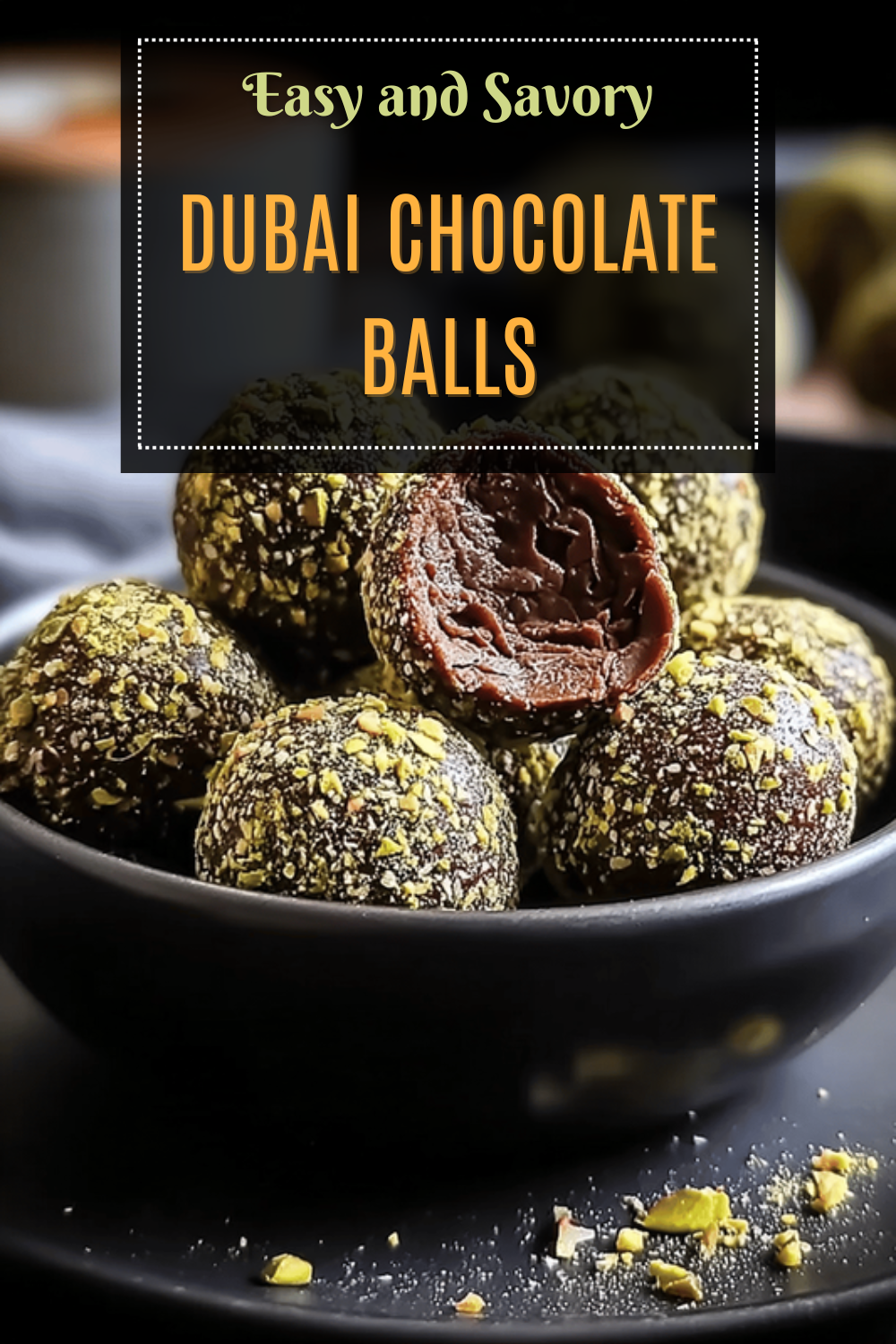 Dubai Chocolate Balls With Rich Pistachio Kunefe Filling Recipe 7 Dubai Chocolate Balls