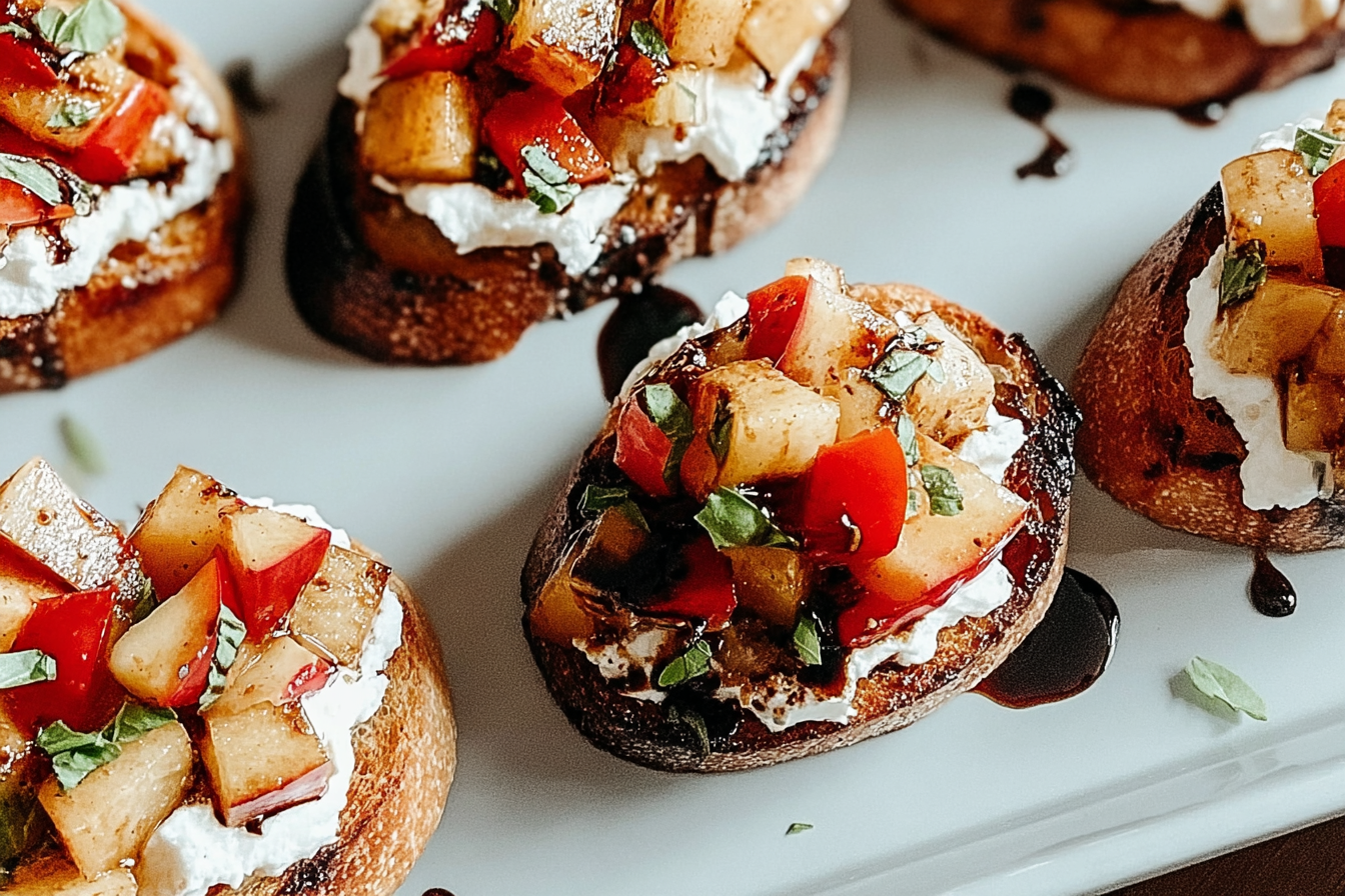 Butternut Squash Apple Bruschetta Recipe With Fresh Fall Flavors 6 Fall Bruschetta
