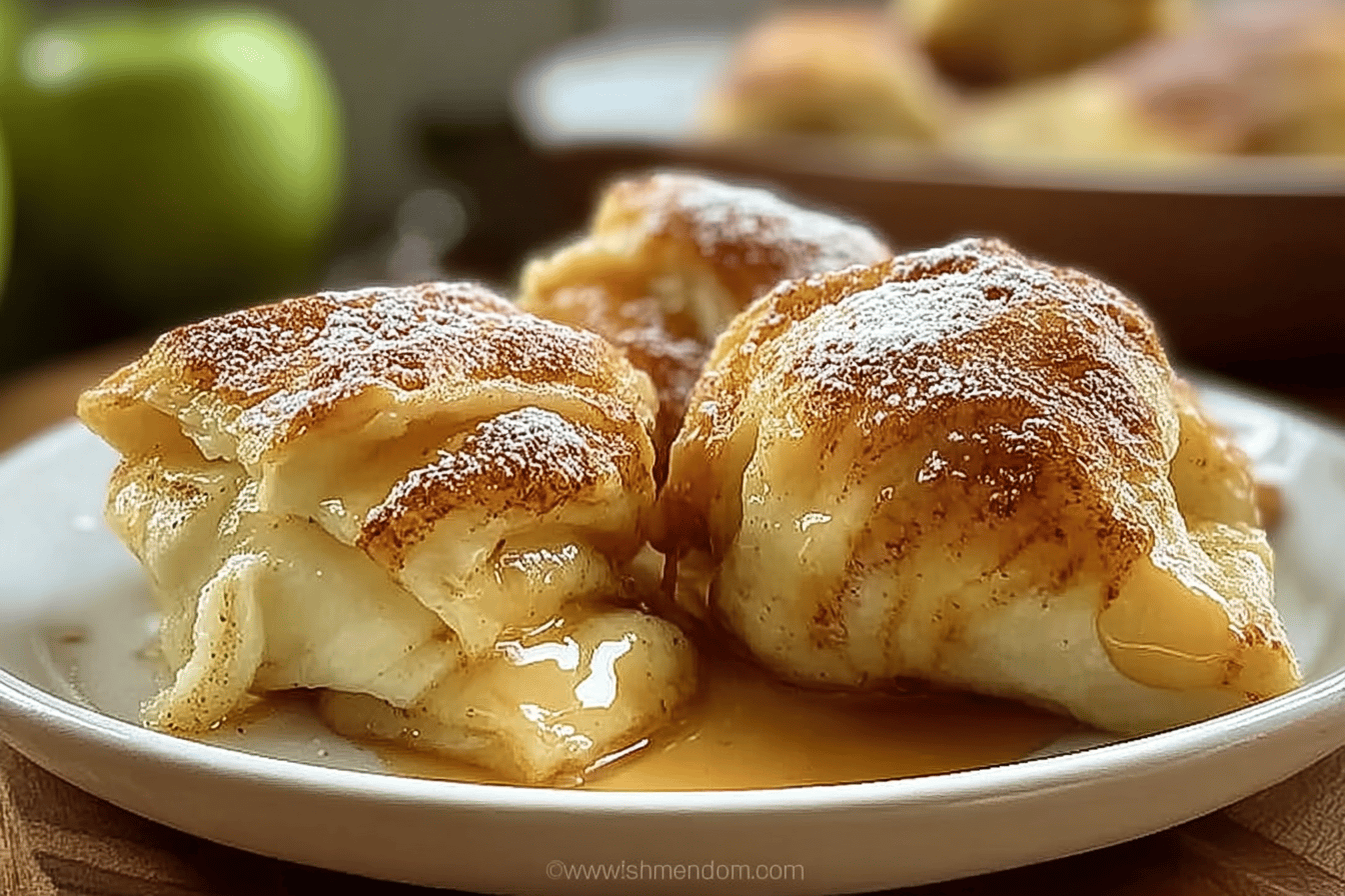 Apple Dumplings Recipe With Cinnamon And Easy Homemade Pastry 6 Hot Apple Dumplings