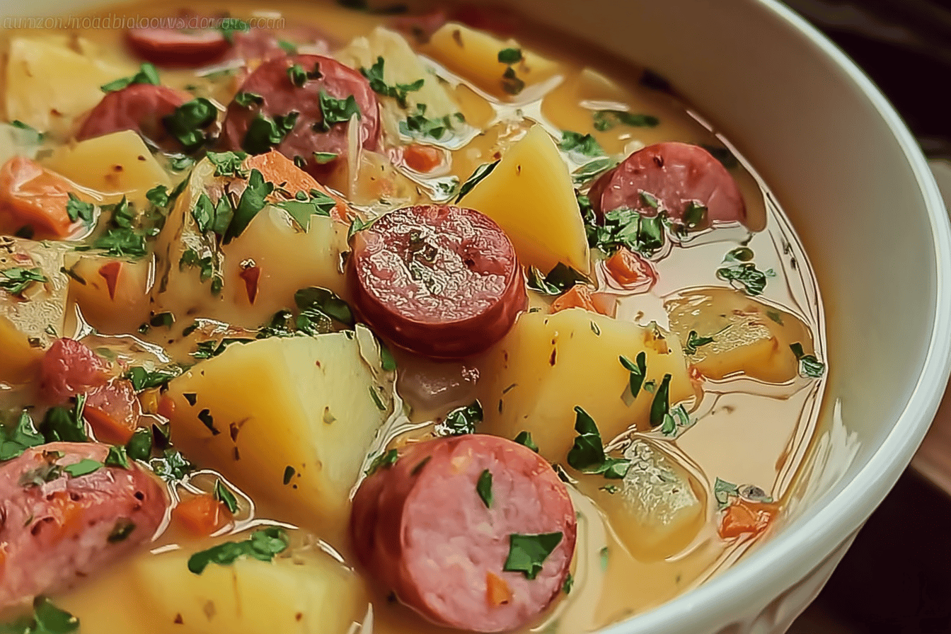 Kielbasa Potato Soup Recipe With Sausage And Creamy Potatoes 6 Kielbasa Potato Soup