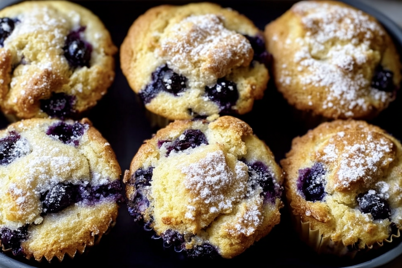 Lemon Blueberry Muffins With Fresh Zest And Juicy Berries 6 Lemon Blueberry Muffins