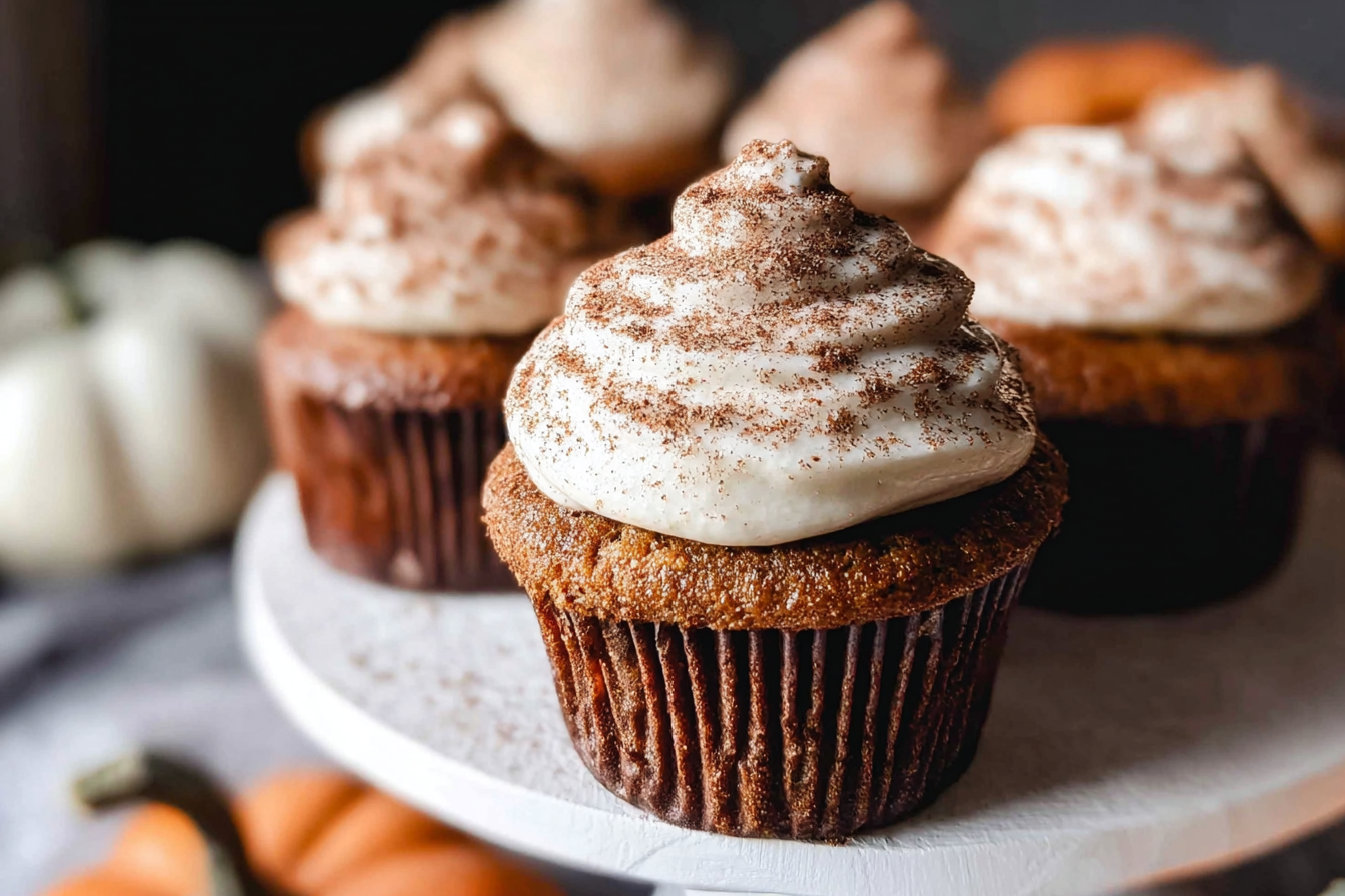 Pumpkin Spice Latte Cupcakes Recipe With Creamy Cinnamon Frosting 6 Pumpkin Spice Latte Cupcakes