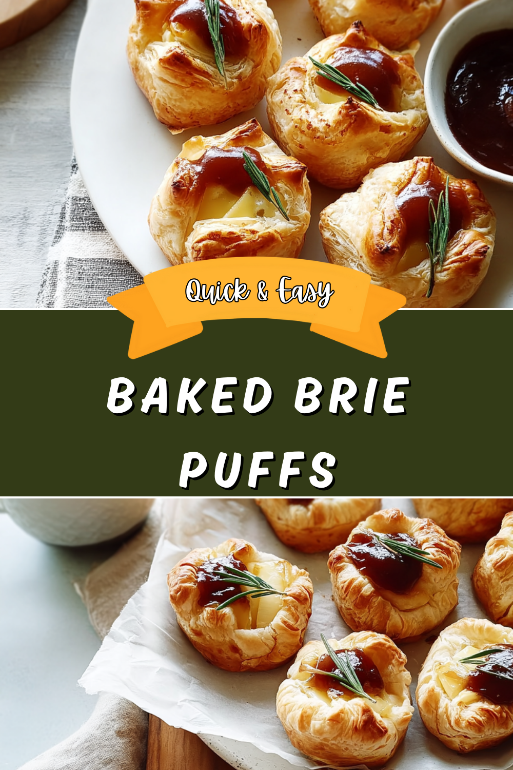 Brie Bites With Cranberry And Walnut Recipe For Easy Entertaining 7 Baked Brie Puffs