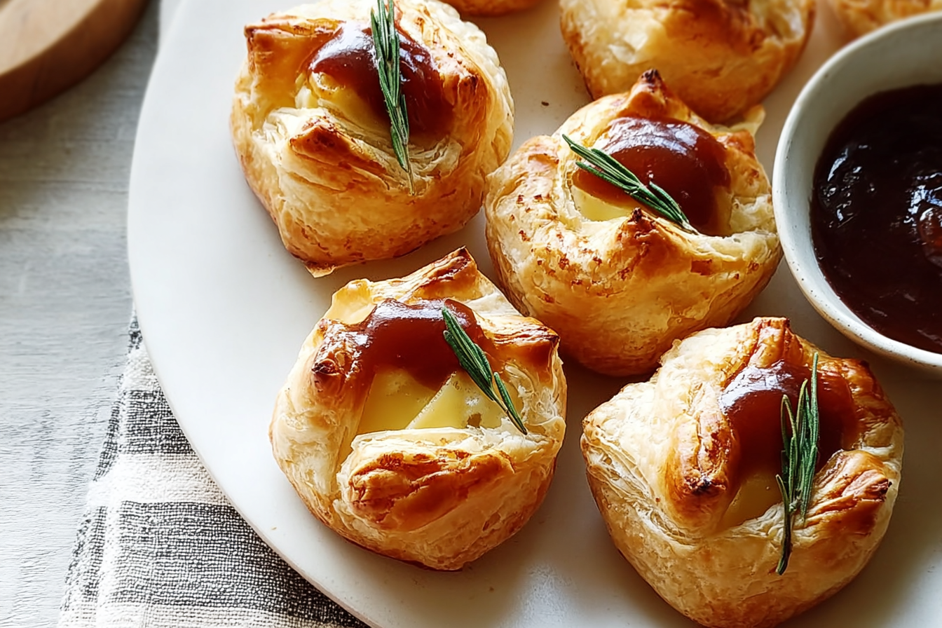 Brie Bites With Cranberry And Walnut Recipe For Easy Entertaining 6 Baked Brie Puffs