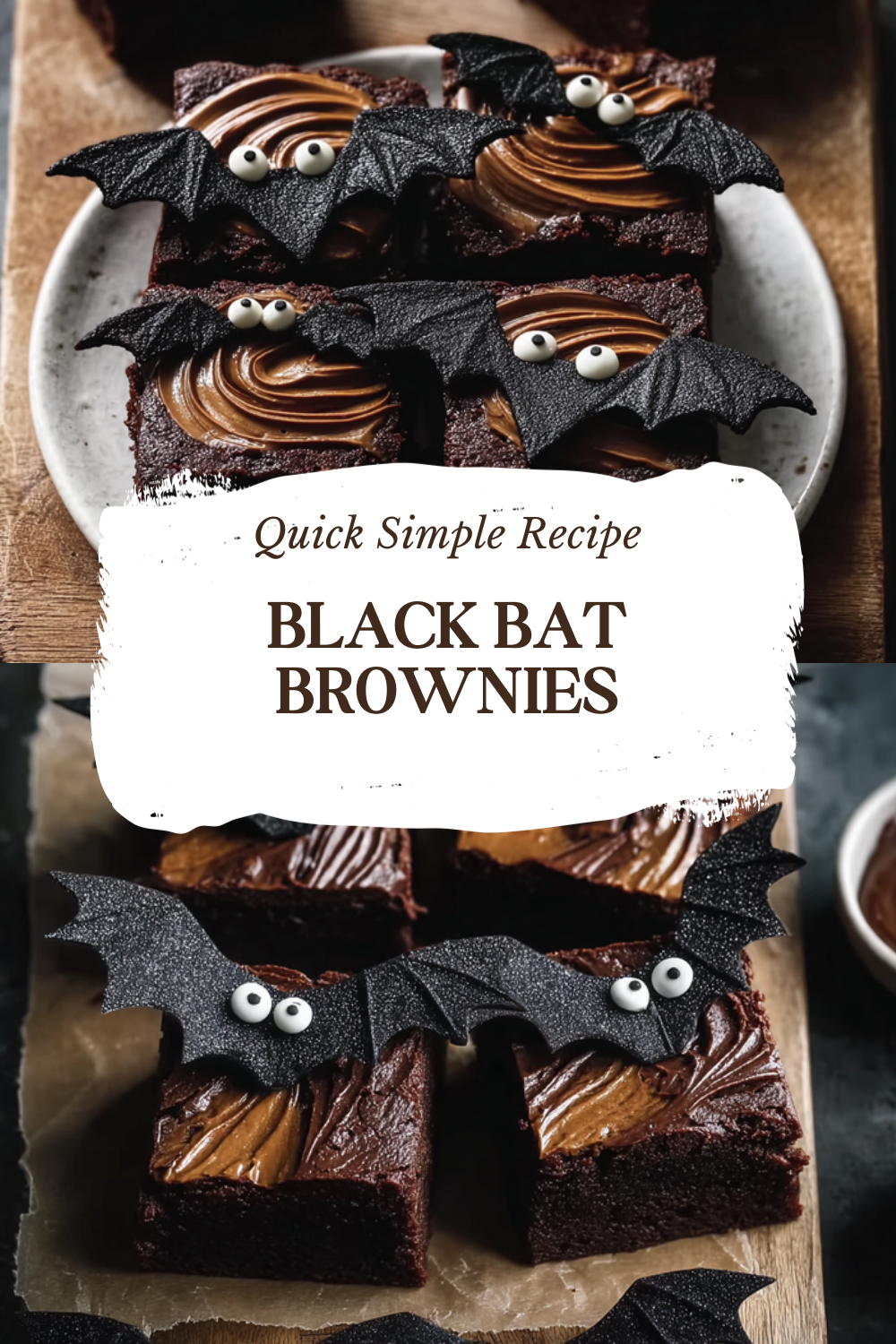 Black Cat Brownies Recipe With Rich Chocolate And Moist Texture 7 Black Bat Brownies
