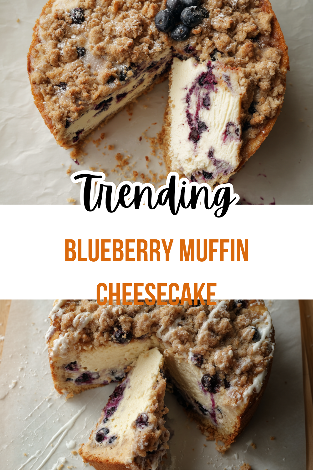 Blueberry Muffin Cheesecake With Crumble Topping 7 Blueberry Muffin Cheesecake