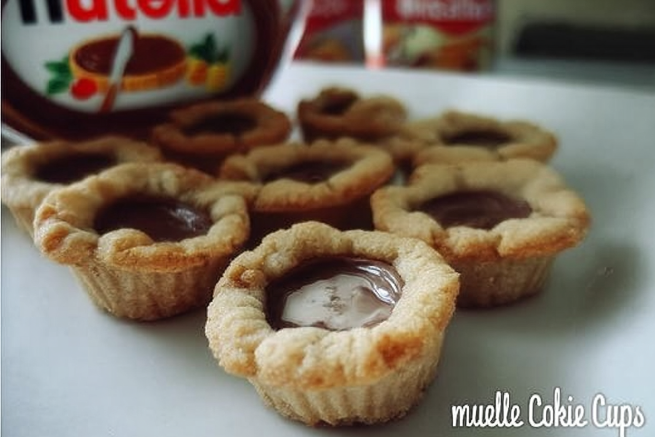 Muffin Tin Chocolate Chip Cookie Cups: Bite-Sized Cookie Indulgences 6 Mini Cookie Cups