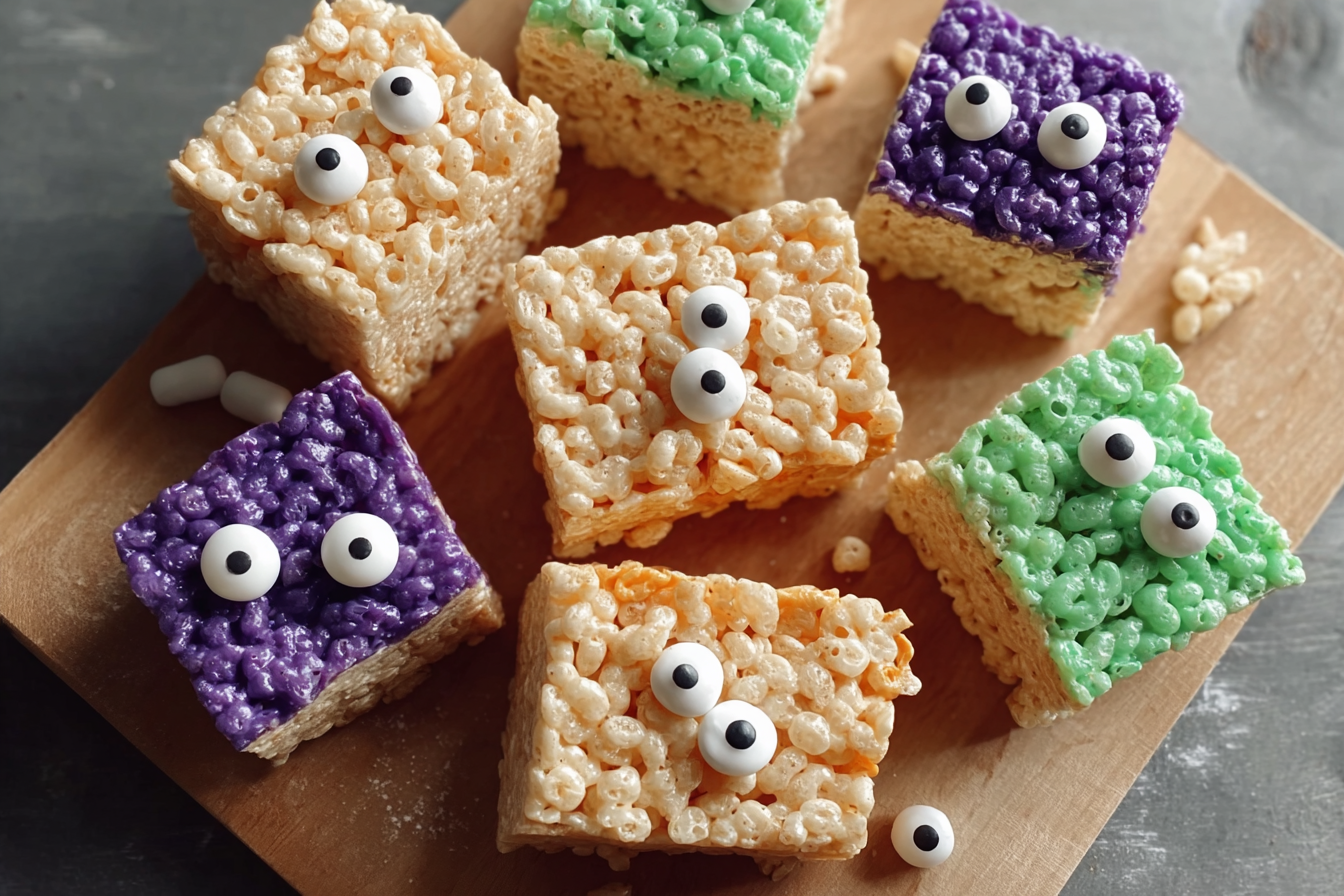 Rice Krispie Treat Monsters Recipe Ideas For Fun And Easy Snacks 6 Monster Rice Krispie Treats