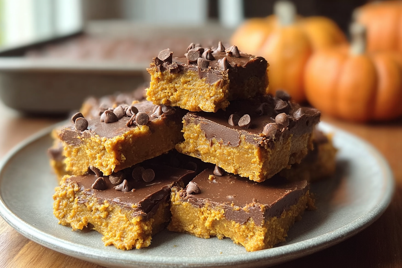 Peanut Butter Pumpkin Bars Recipe With Creamy Swirl And Spiced Flavor 6 Pumpkin Peanut Butter Bars