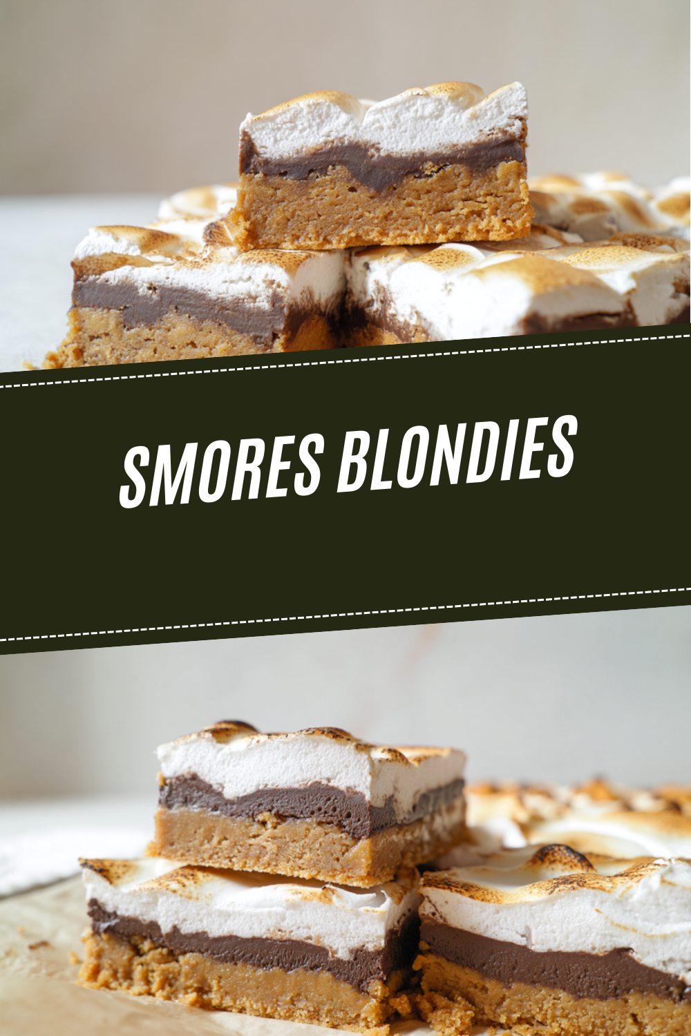 S'Mores Blondies: The Best Of Both Dessert Worlds 4 Smores Blondies