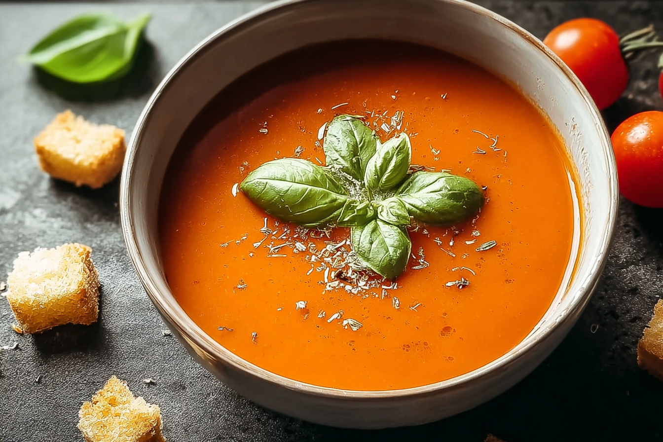 Tomato Basil Soup Recipe With Fresh Ingredients And Simple Steps 6 Tomato Basil Soup