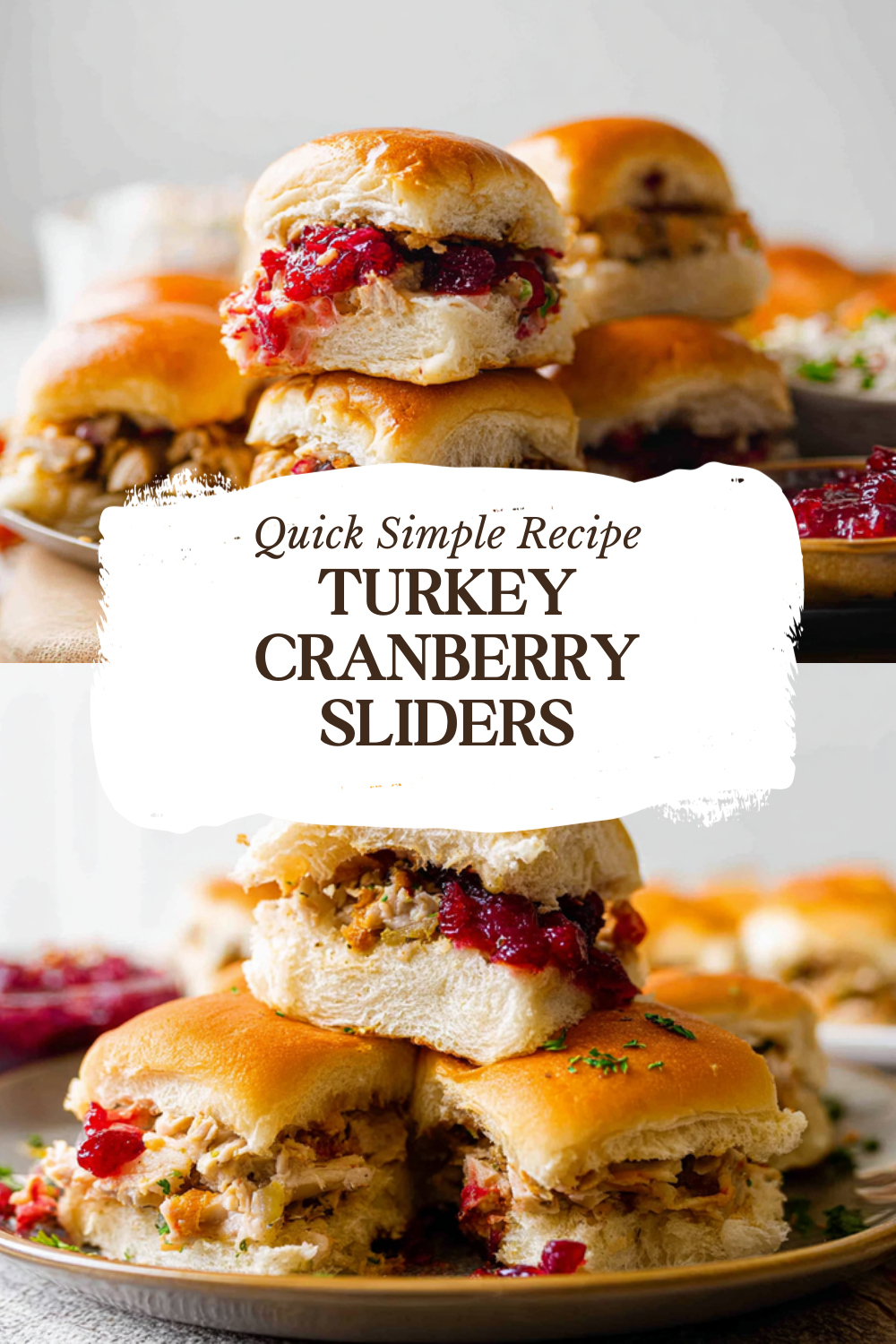 Turkey Cranberry Sliders Recipe For A Tasty Holiday Snack 7 Turkey Cranberry Sliders