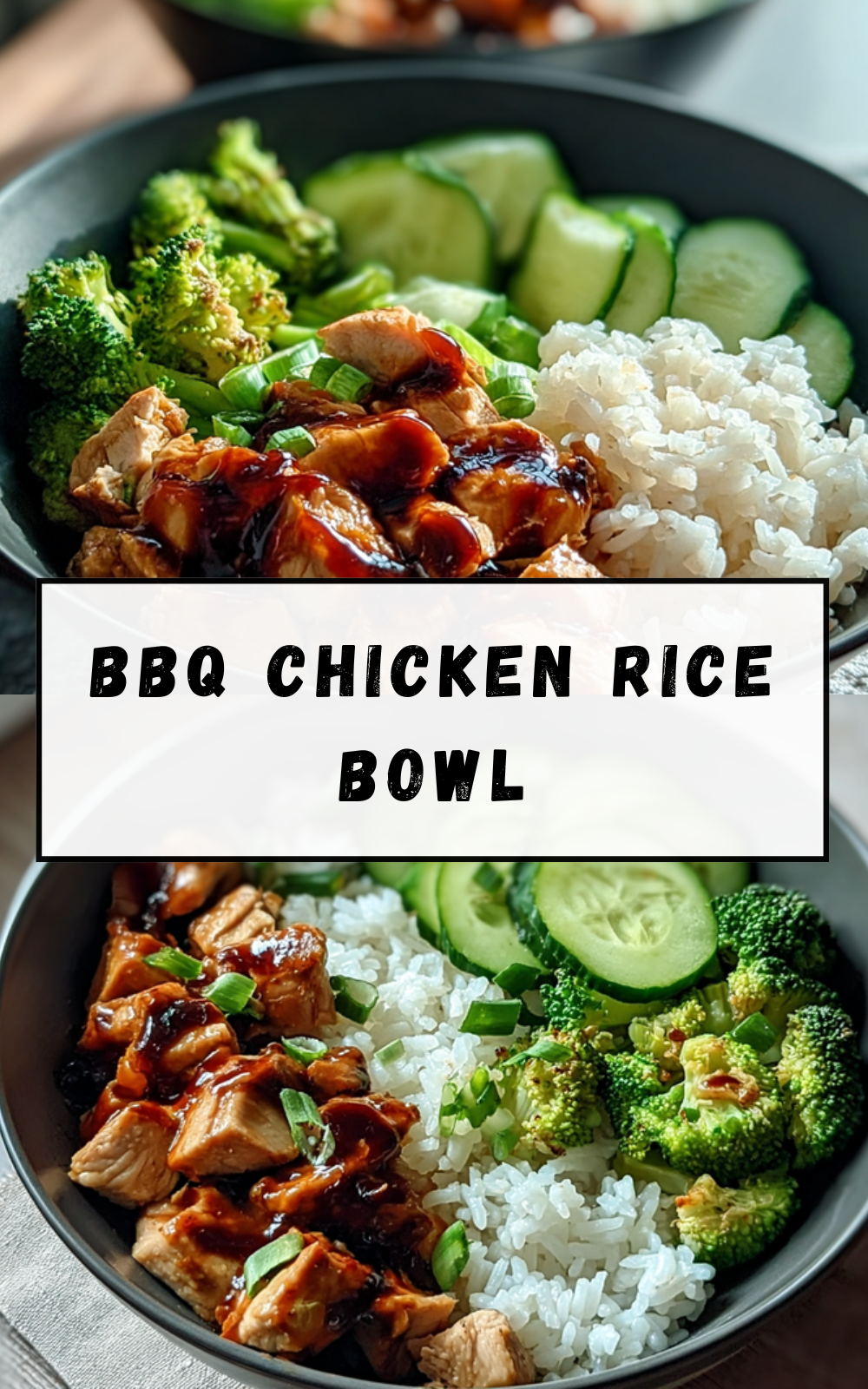 Bbq Chicken Rice Bowls With Tangy Sauce And Fresh Veggies 7 Bbq Chicken Rice Bowl