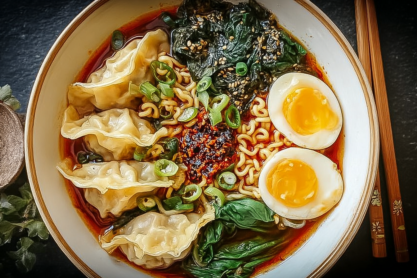 Dumpling Ramen Soup Recipe With Savory Broth And Tender Dumplings 6 Dumpling Ramen Bowl