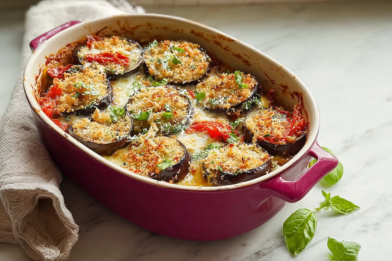 Eggplant Parmesan Recipe With Rich Tomato Sauce And Crispy Layers 6 Eggplant Parmesan Gratin