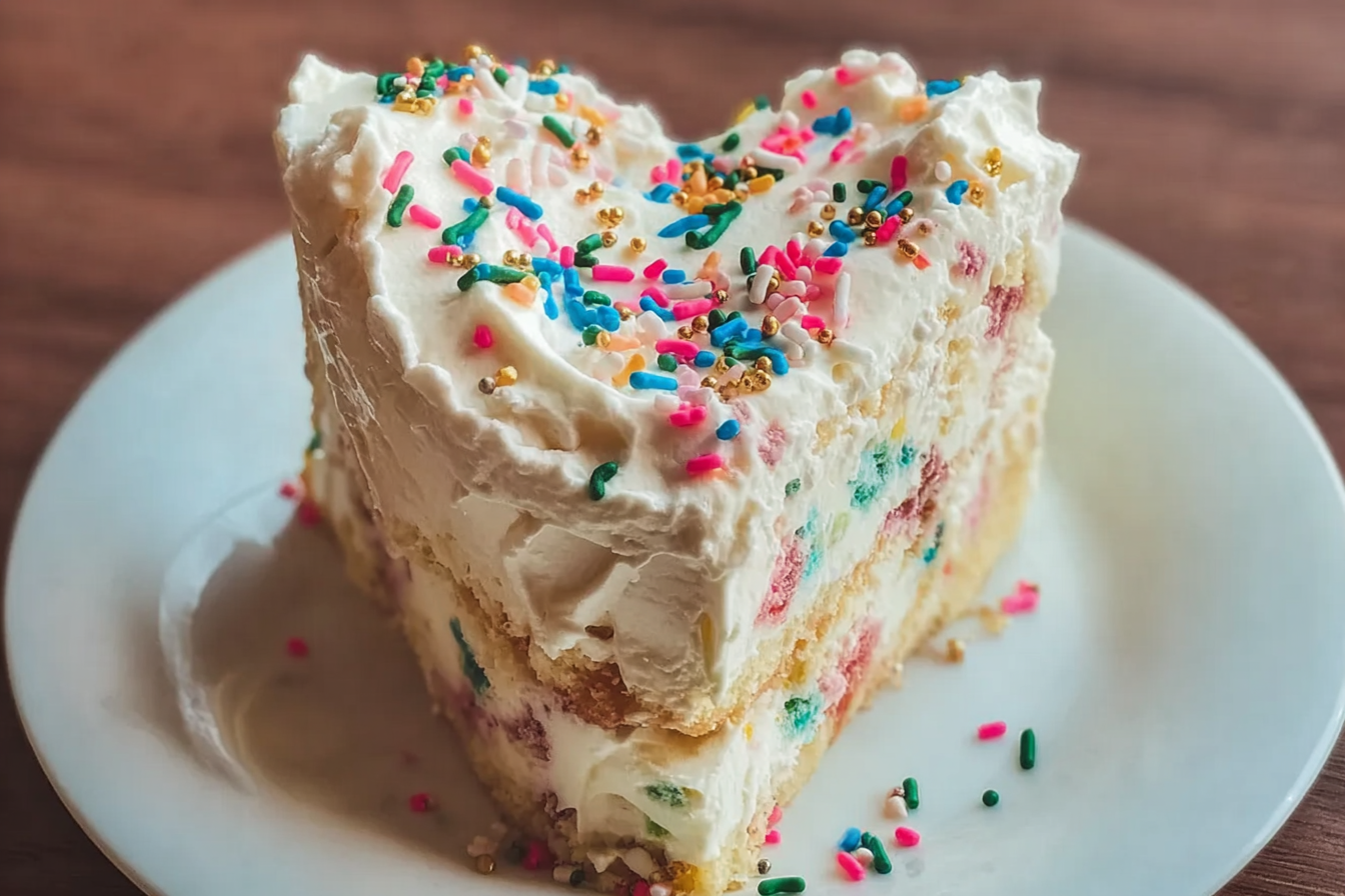 Funfetti Ice Cream Cake Recipe With Sprinkles And Creamy Layers 6 Funfetti Ice Cream Cake