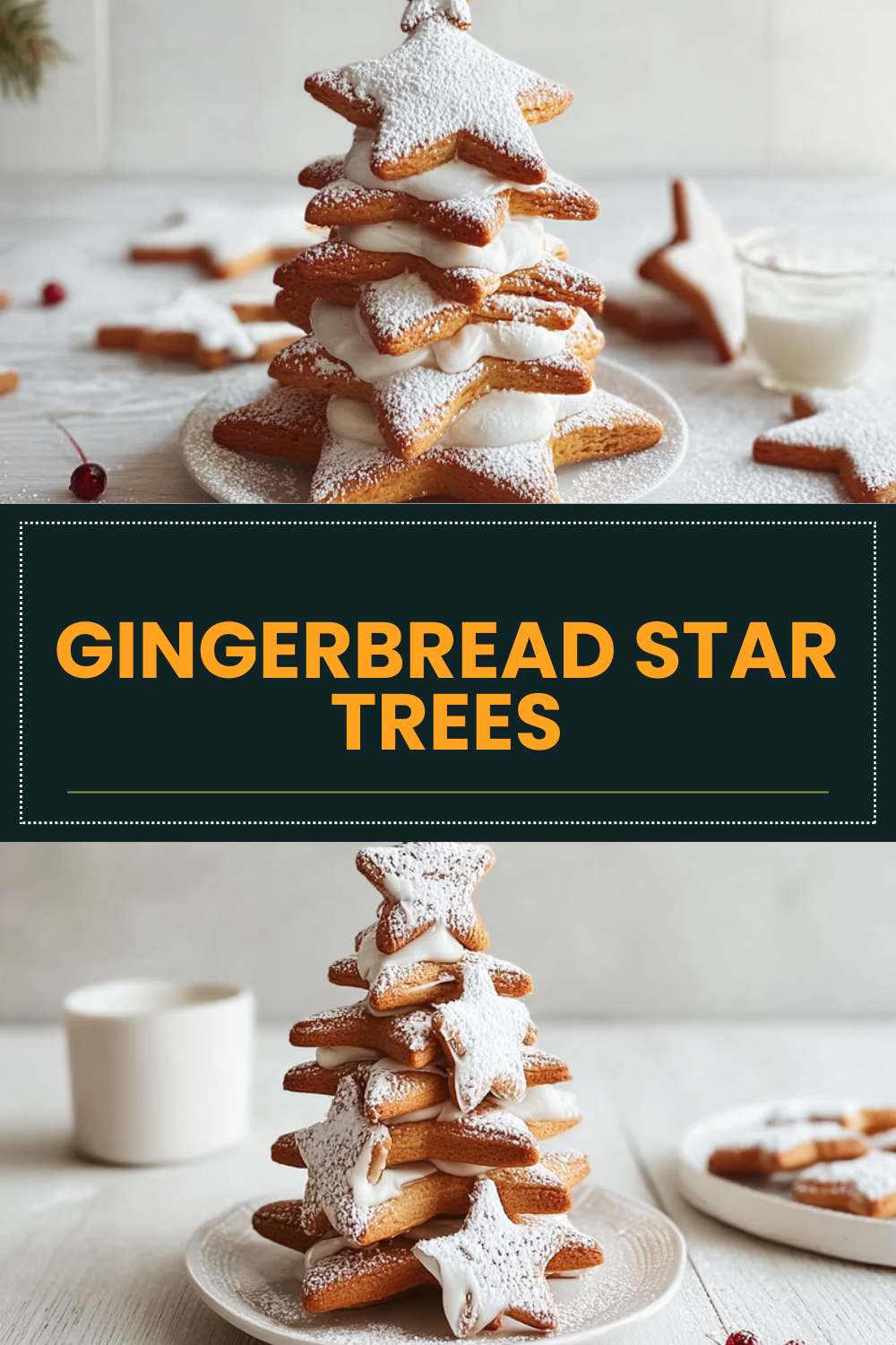 Gingerbread Star Cookie Tree Recipe For Festive Holiday Baking 7 Gingerbread Star Trees