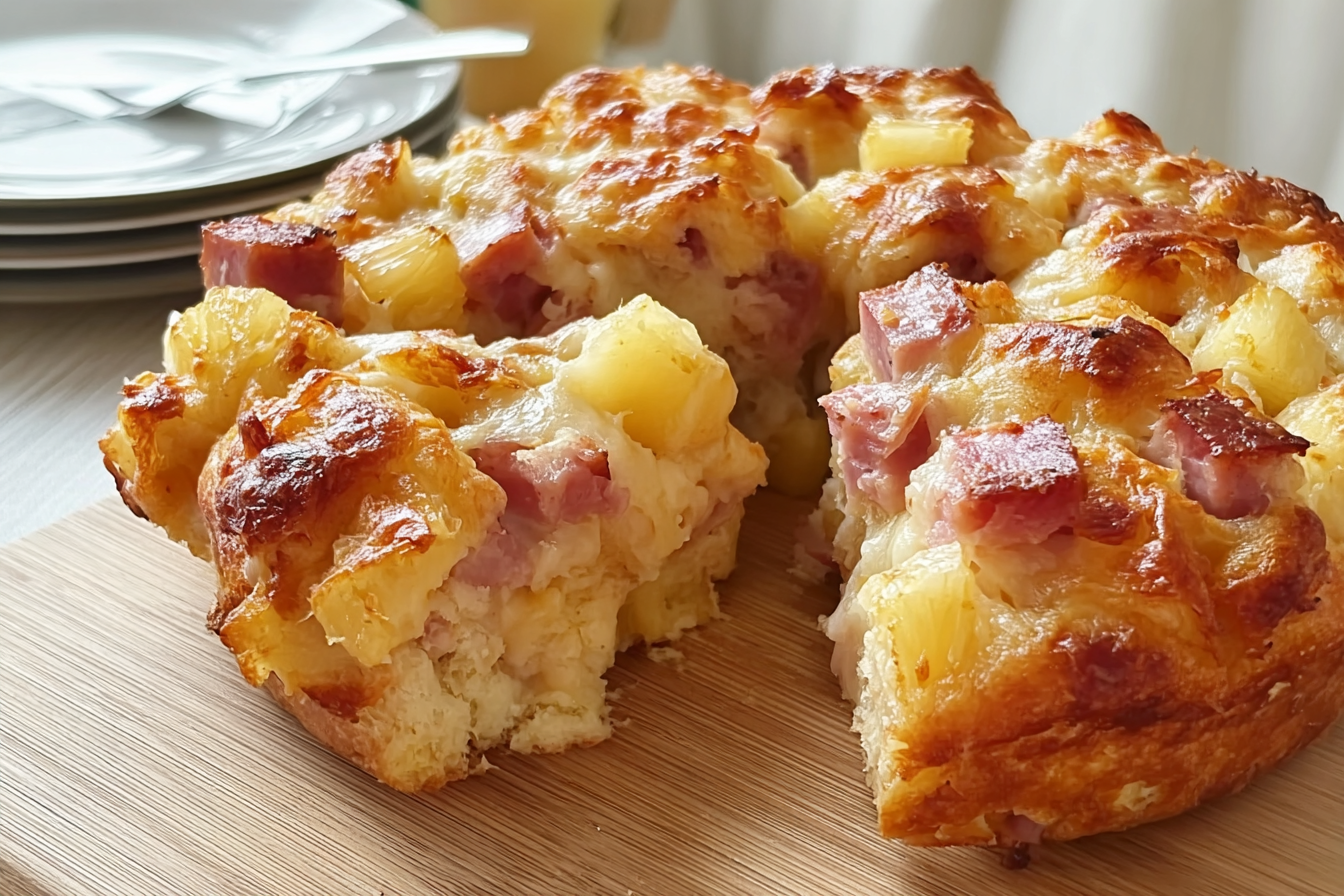 Hawaiian Ham And Pineapple Monkey Bread