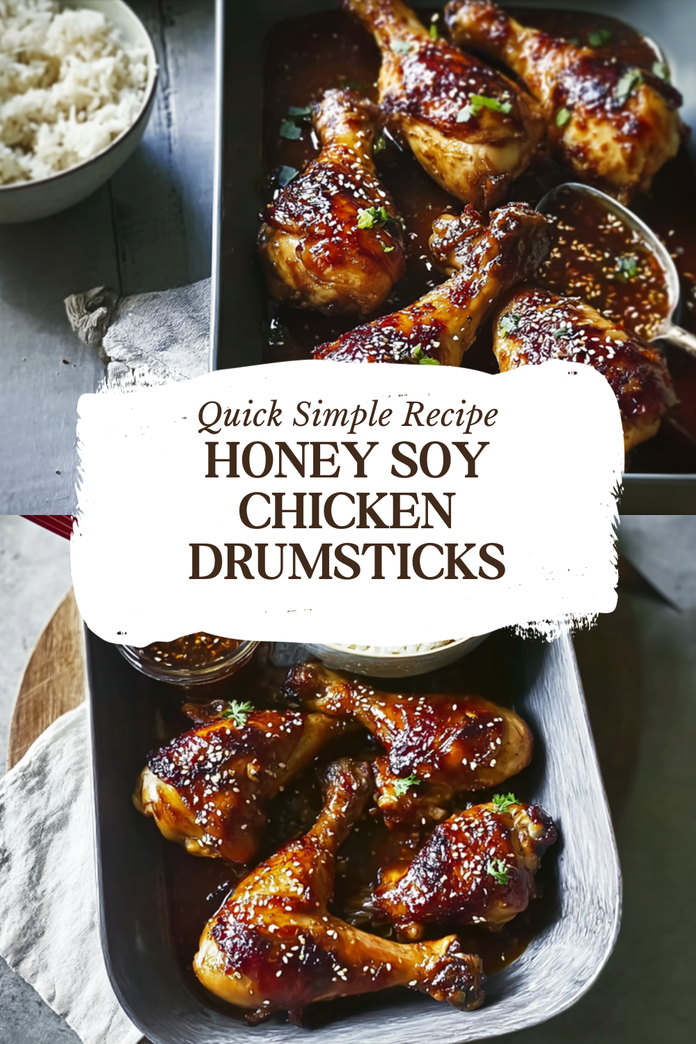 Honey Soy Chicken Drumsticks Baked Easy In The Oven 7 Honey Soy Chicken Drumsticks