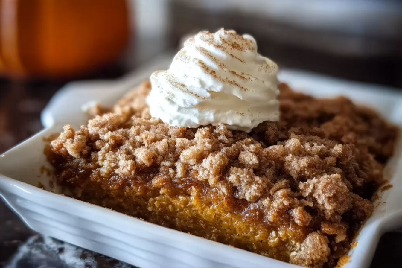 Pumpkin Crisp Recipe With Easy Homemade Topping For Fall Desserts 6 Pumpkin Pie Crisp