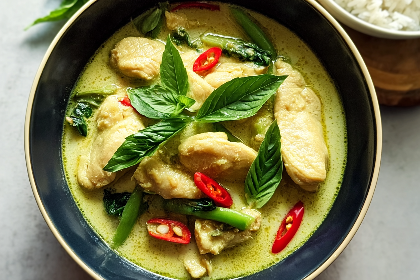 Thai Green Curry Recipe With Fresh Herbs And Creamy Coconut Sauce 6 Thai Green Curry