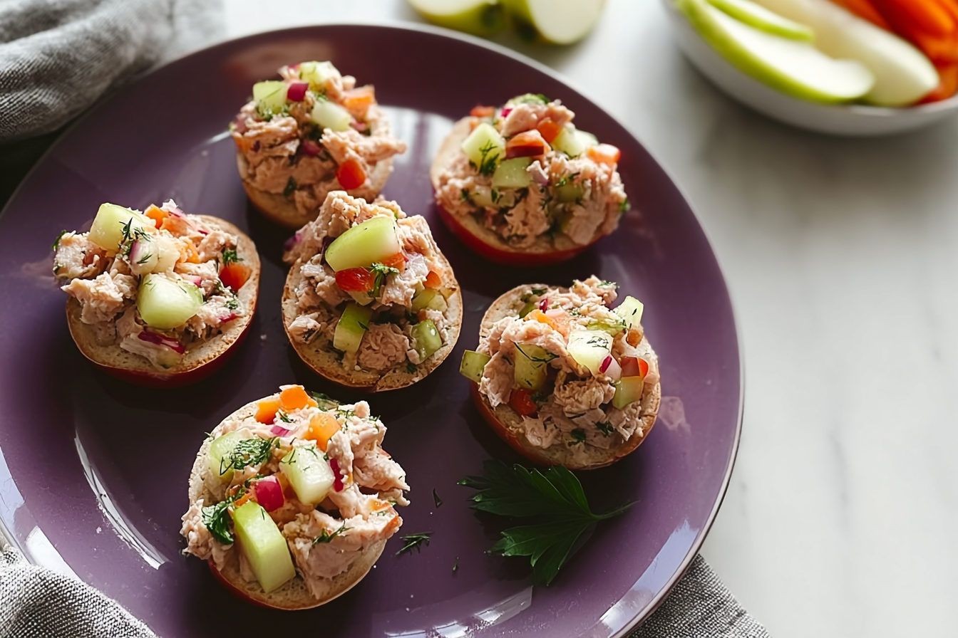 Apple Tuna Bites Recipe With Fresh And Simple Ingredients 6 Tuna Apple Bites