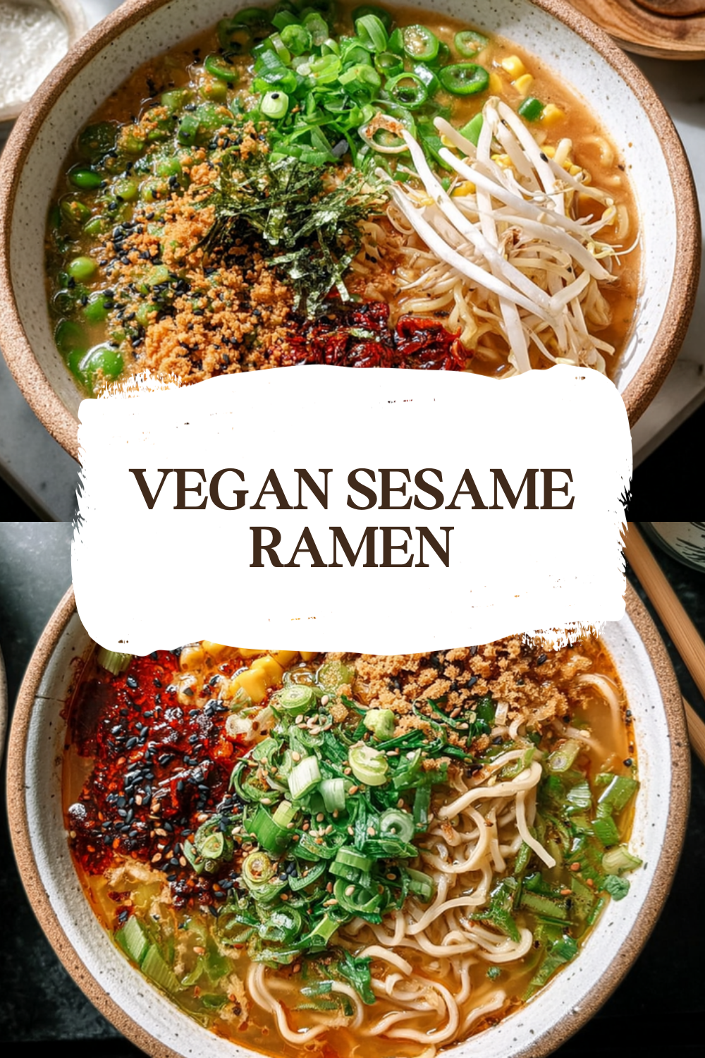Vegan Sesame Tantanmen Recipe With Homemade Ramen Broth 7 Vegan Sesame Ramen