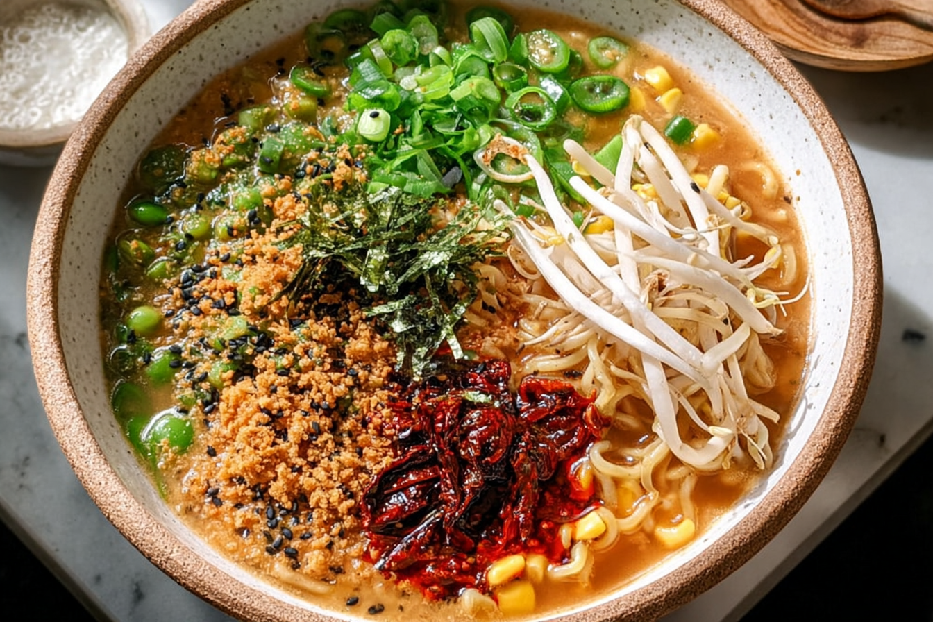 Vegan Sesame Tantanmen Recipe With Homemade Ramen Broth 6 Vegan Sesame Ramen
