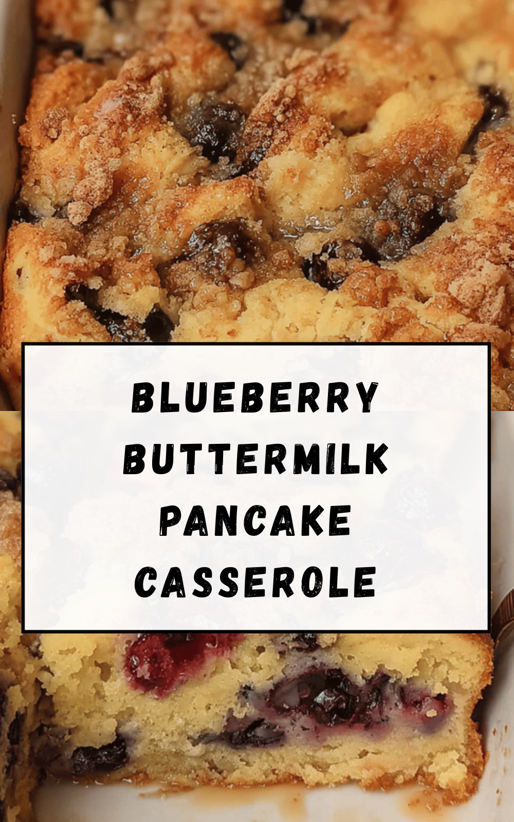 Blueberry Buttermilk Pancake Casserole