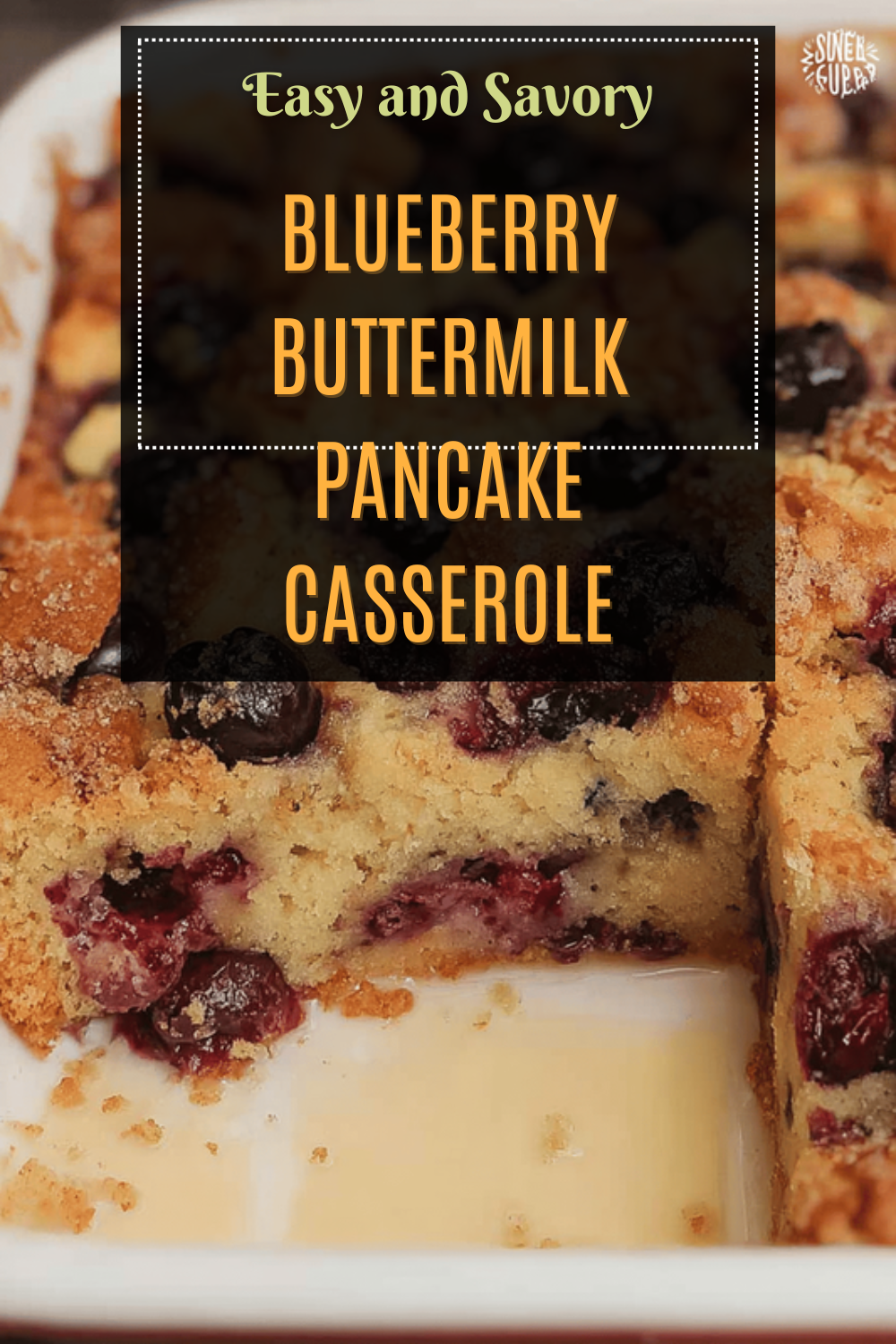 Blueberry Buttermilk Pancake Casserole