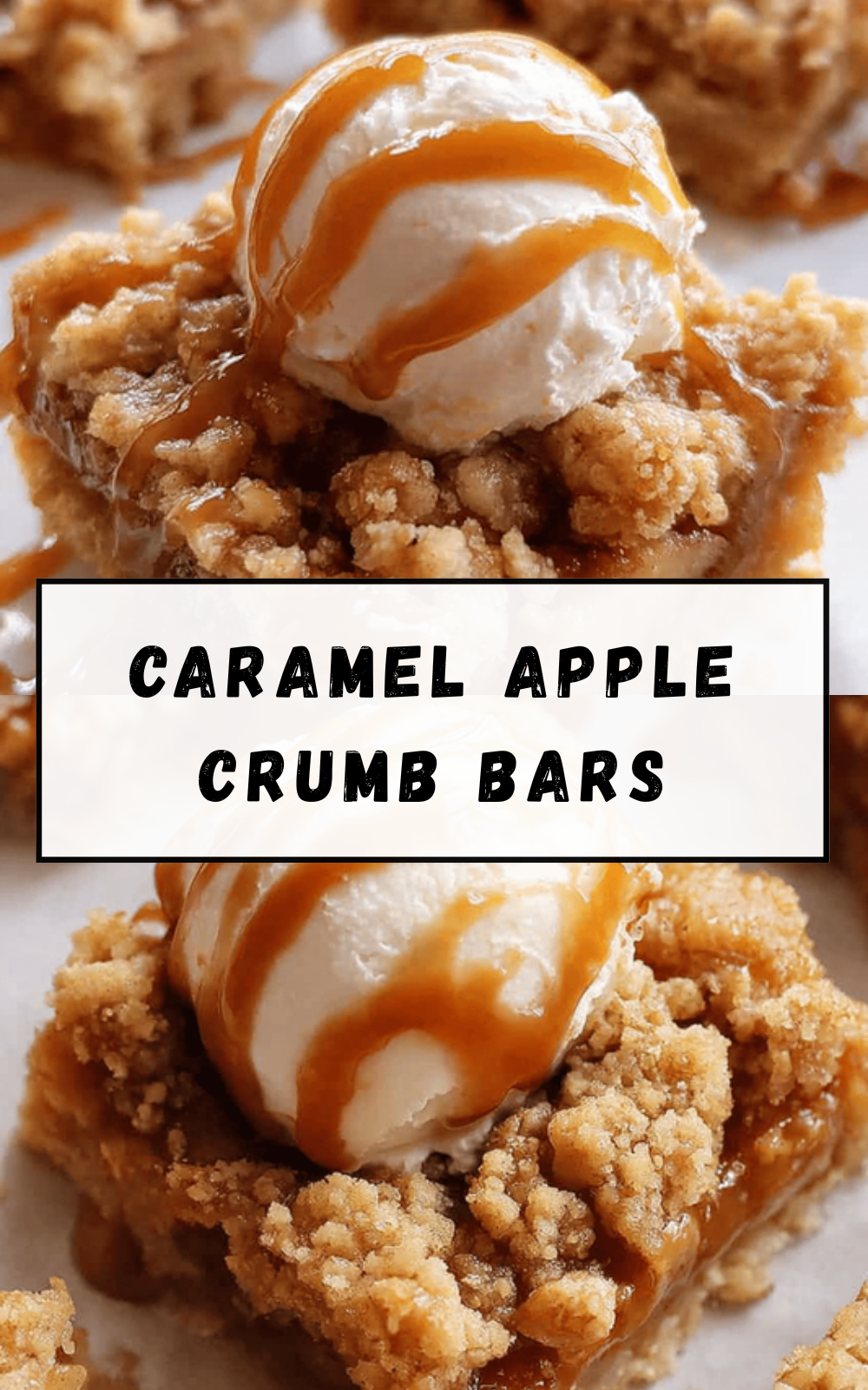 Caramel Apple Crumb Bars