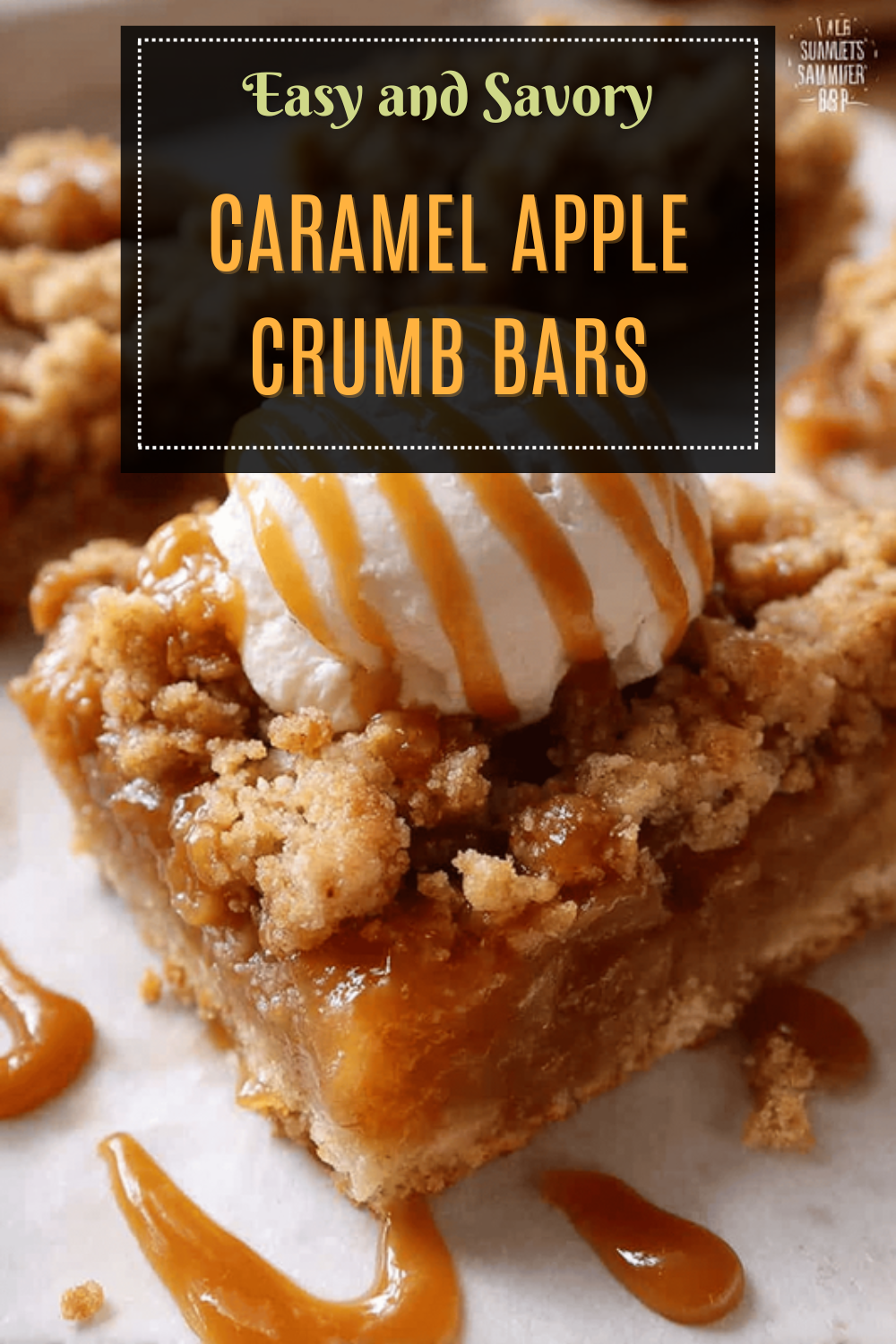 Caramel Apple Crumb Bars